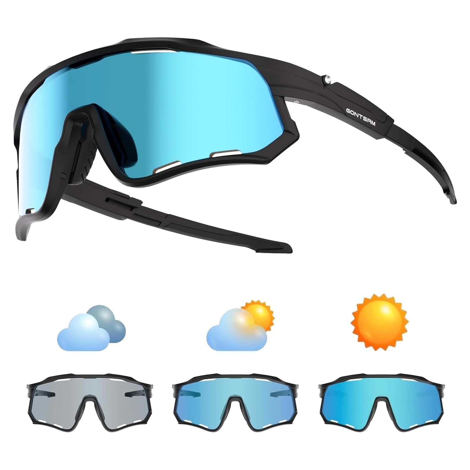 Gafas de Ciclismo GONTSAM Fotoquímicas Polarizadas UV400