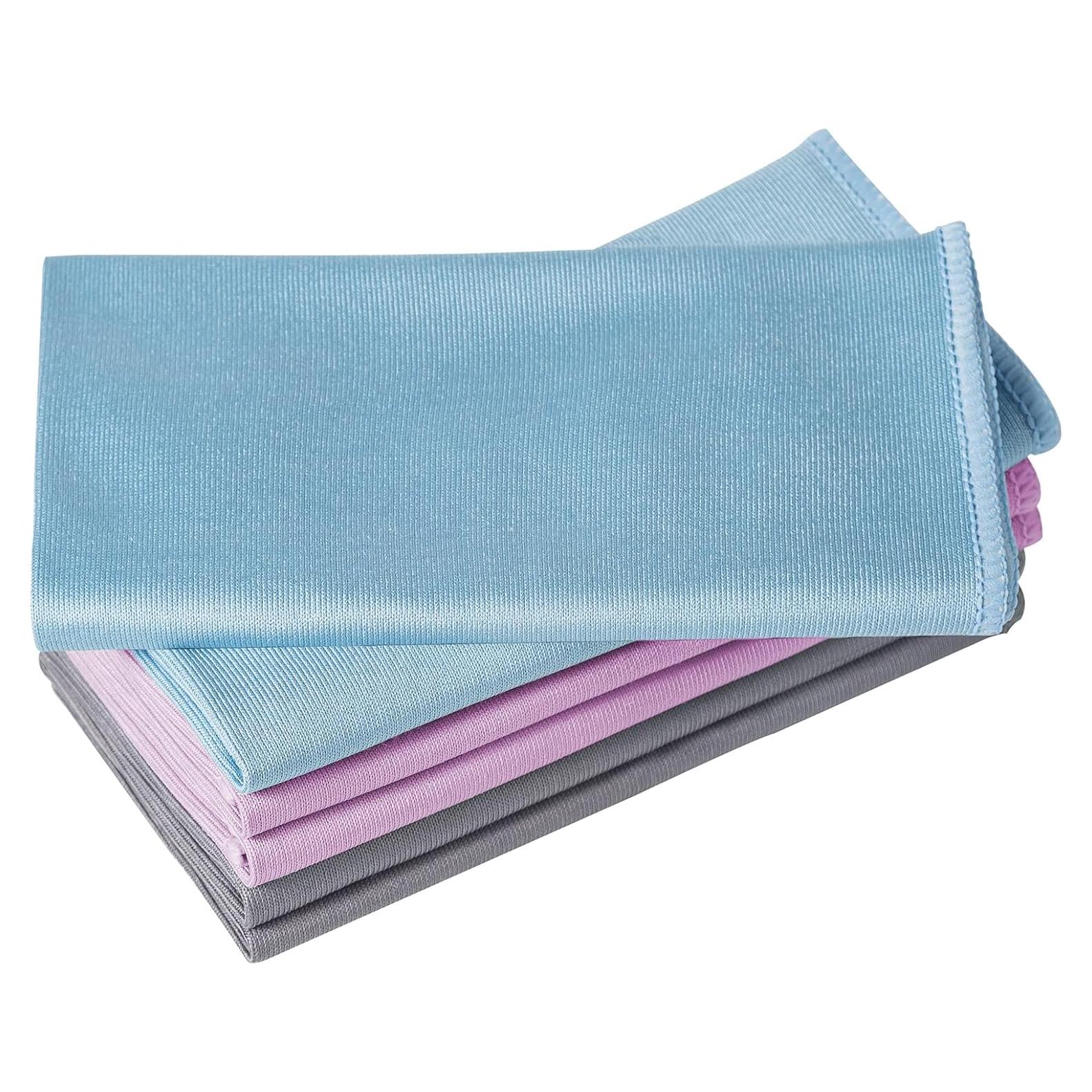 Paquete de 6 paños de limpieza microfibra Puomue 40x40 cm