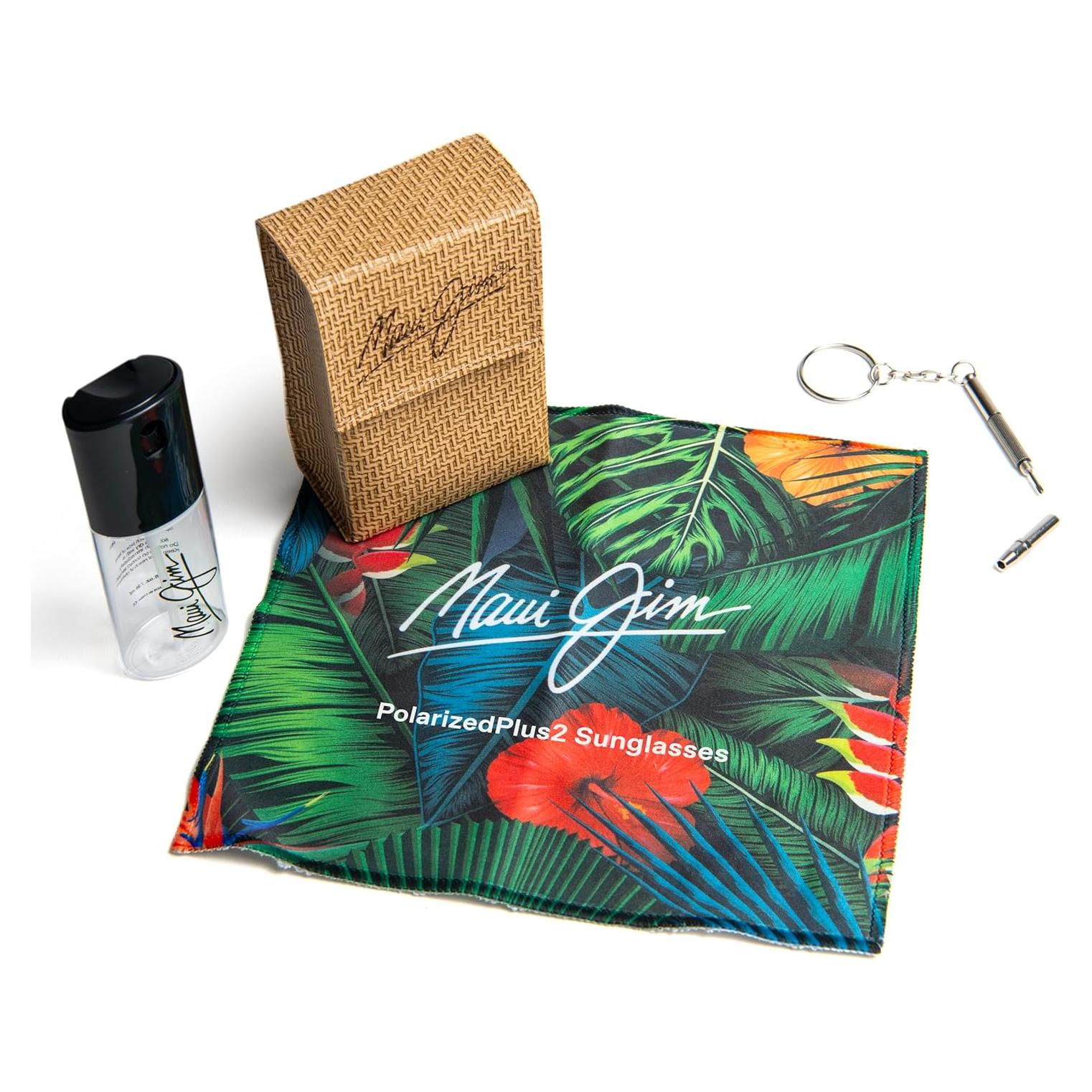 Kit de Cuidado de Gafas Maui Jim - Estuche, Solución y Paño