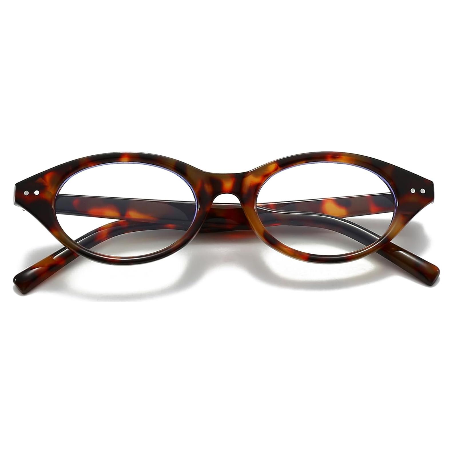 Gafas Ovaladas Retro Breaksun A1 Tortuga Bloqueo Luz Azul