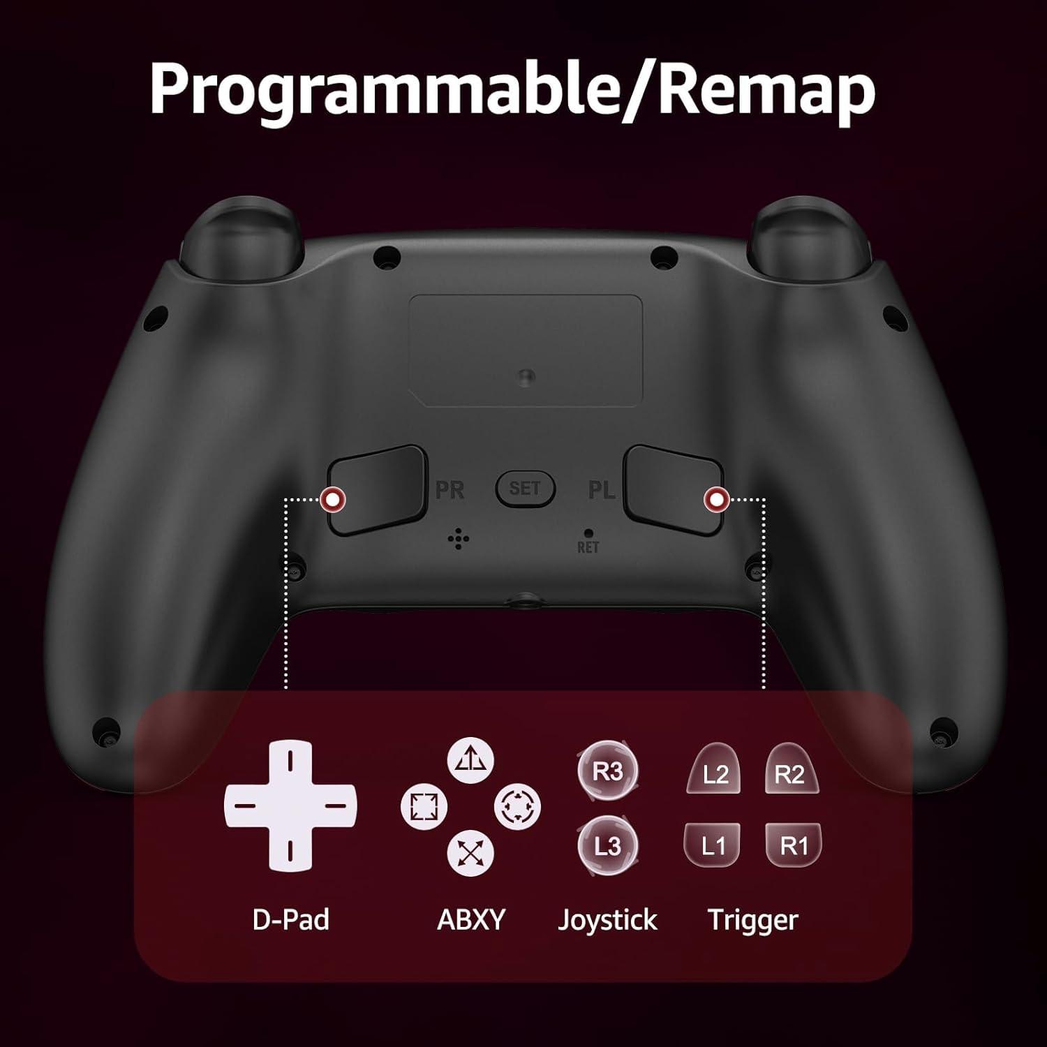 Controlador Inalámbrico Kamylorus P5 para PS5 y PC, Efecto Hall