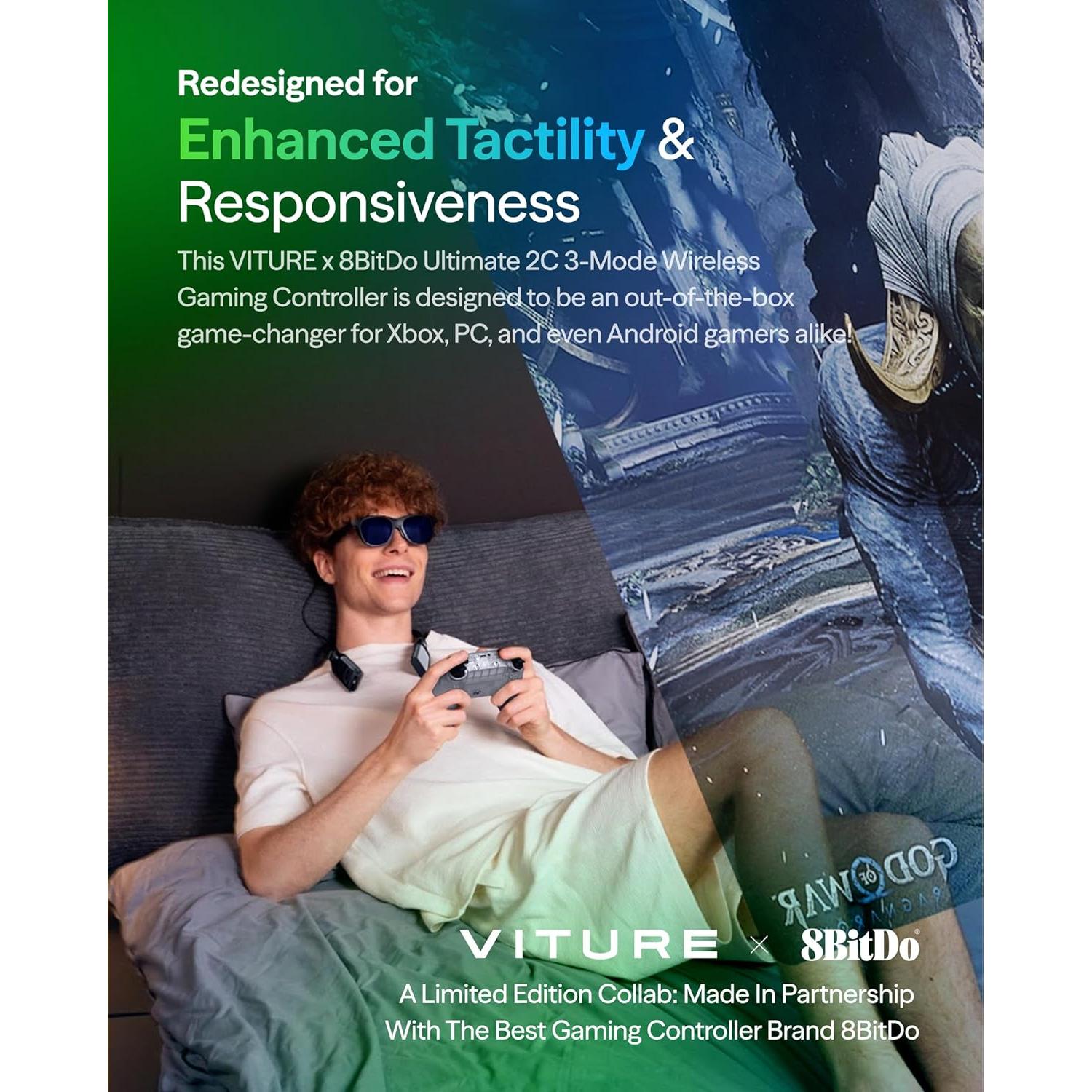 Controlador Inalámbrico VITURE 8BitDo Ultimate 2C para Android y PC