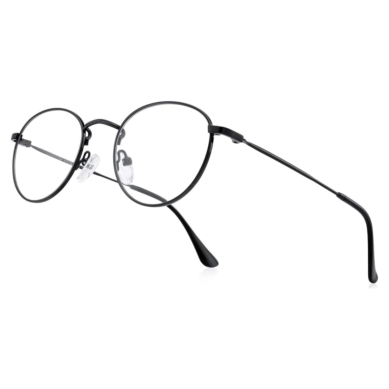 Gafas Redondas Metal Vintage Anti Luz Azul 2.75x