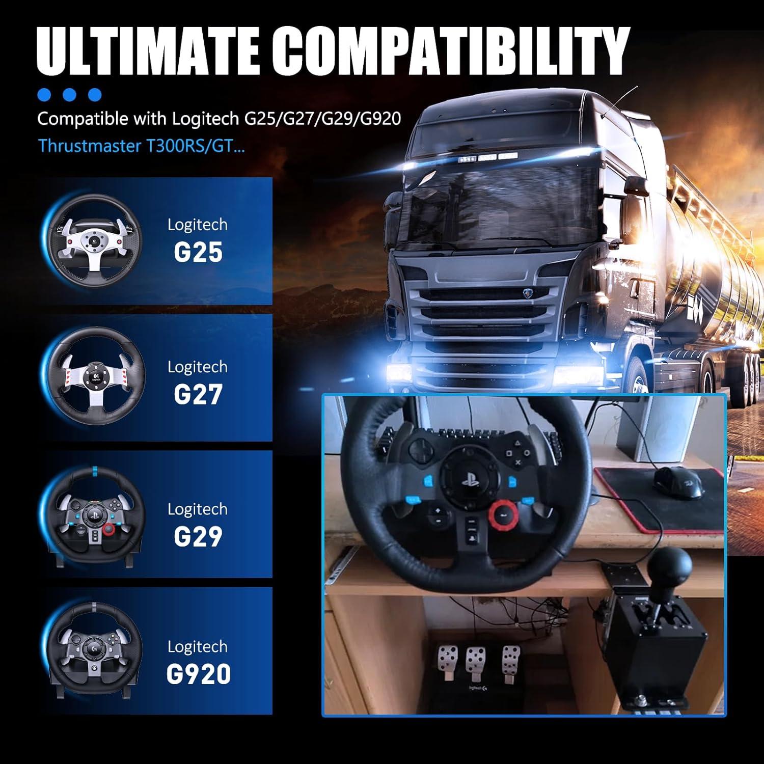 Simulador de Cambios Camoo USB 6+R para PC - Compatible G29 G27 G25