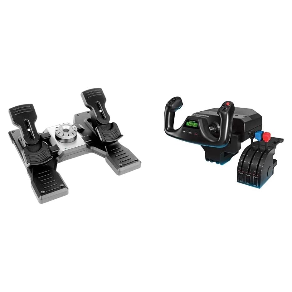 Logitech G Pro Flight Yoke System y Pedales de Timón