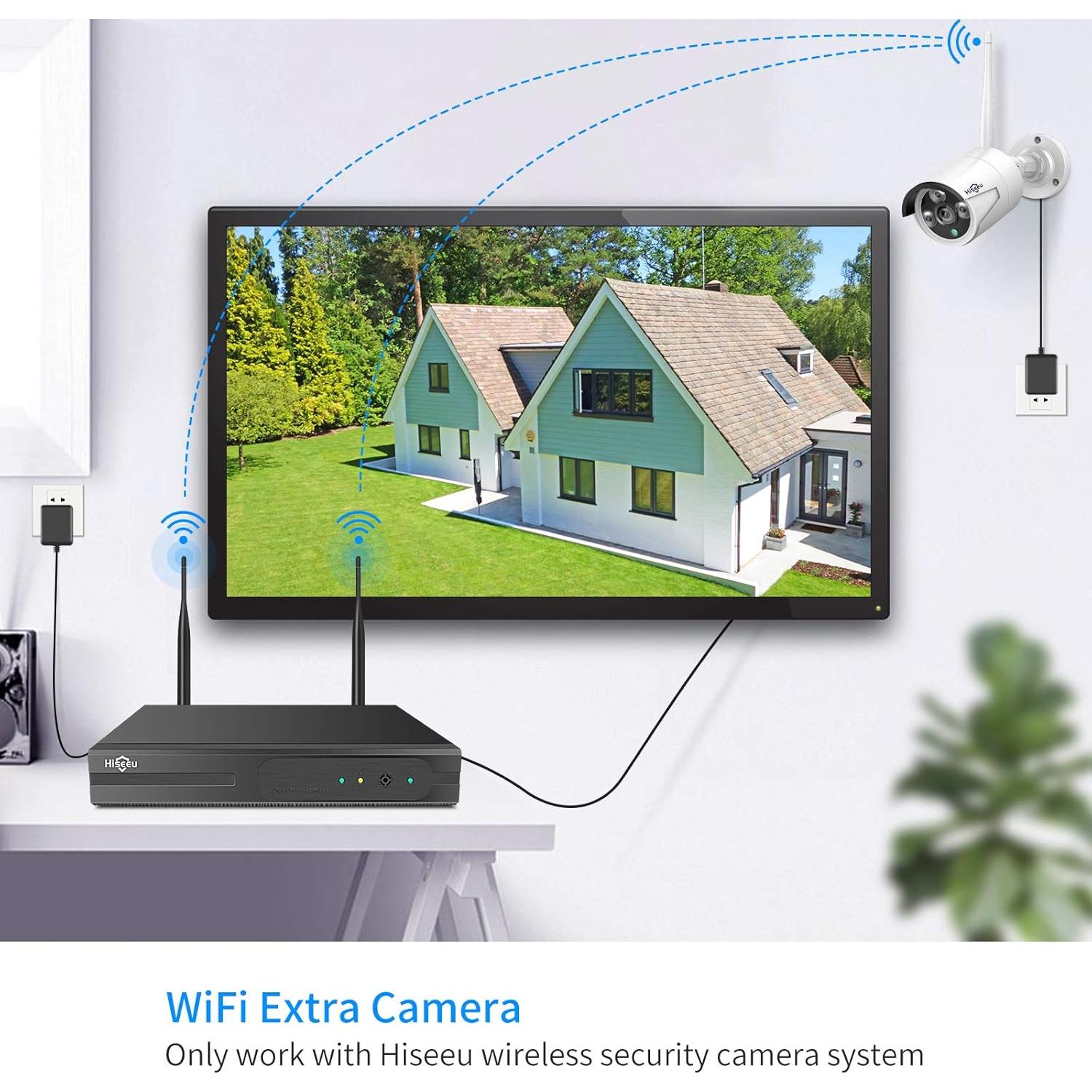 Cámara de Seguridad Inalámbrica Hiseeu 3MP para Exterior