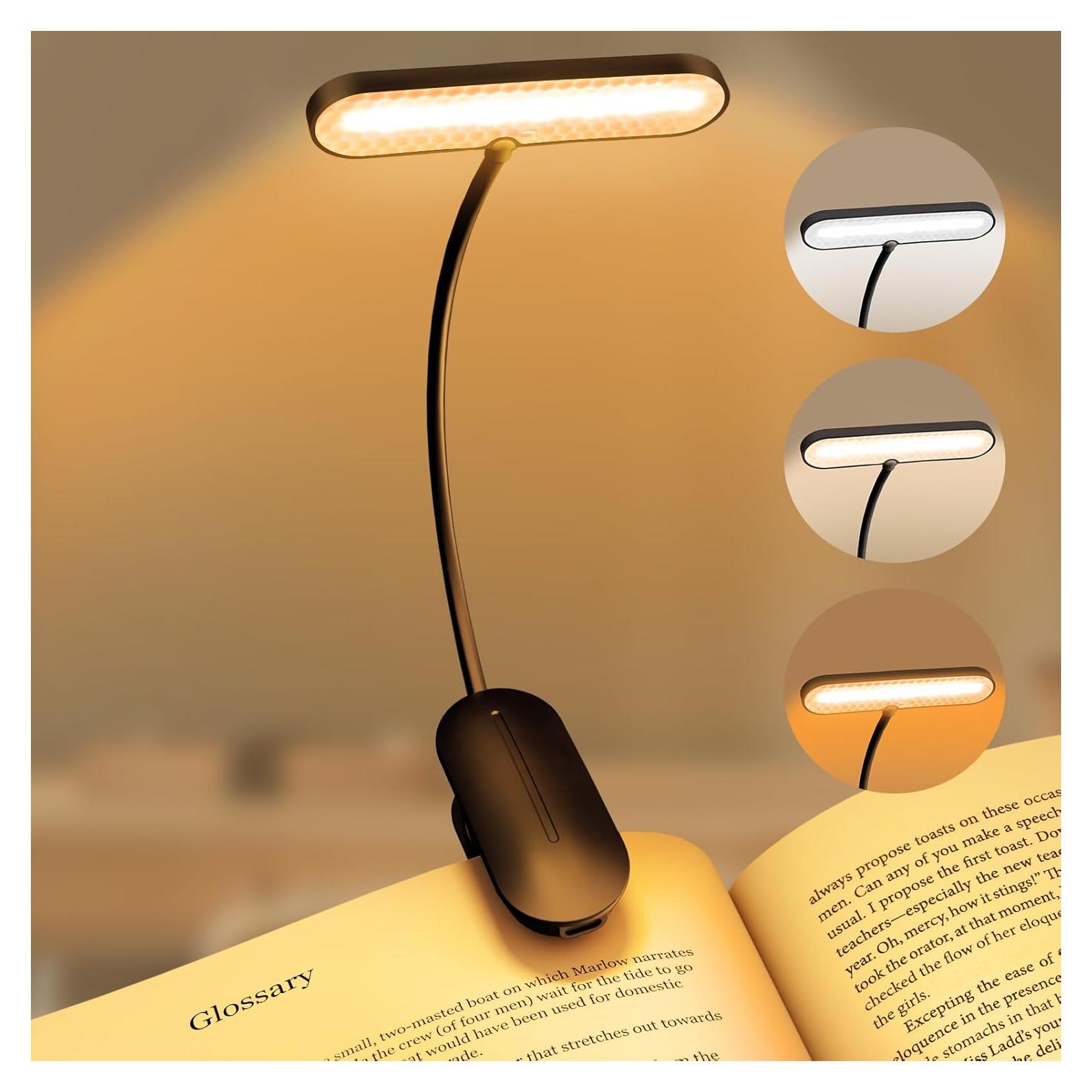 Luz de libro recargable YOLLBER BL-T01 14 LEDs 3 modos