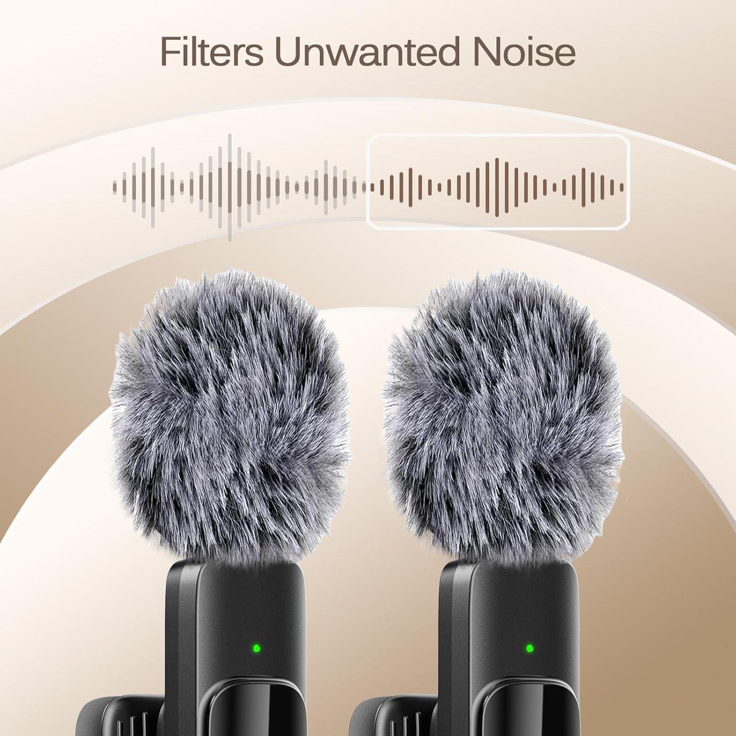 Micrófono Lavalier Inalámbrico LIZHUZHONG K9 para iPhone y iPad