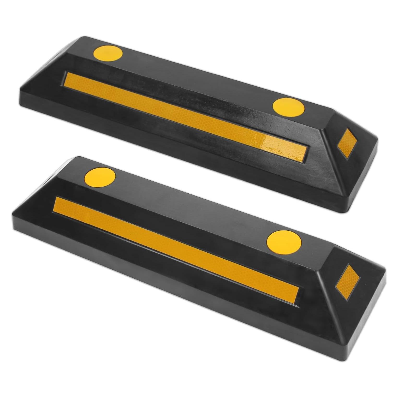 Bloques de Estacionamiento de Goma MaxxHaul 50135 con Reflectores