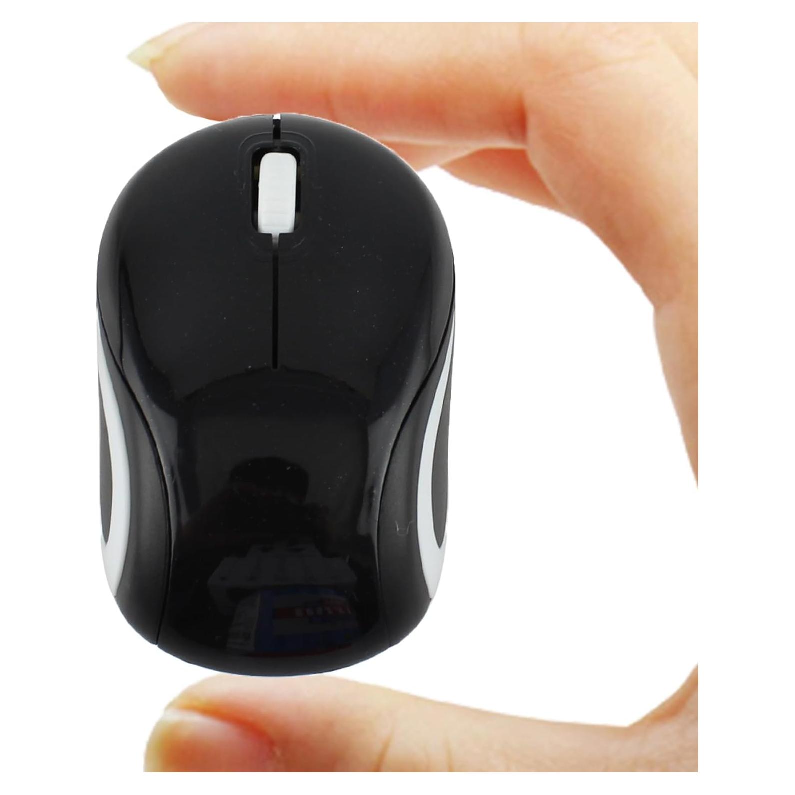 Ratón Inalámbrico Mini GUGUELEC Negro 1000 DPI USB Compacto