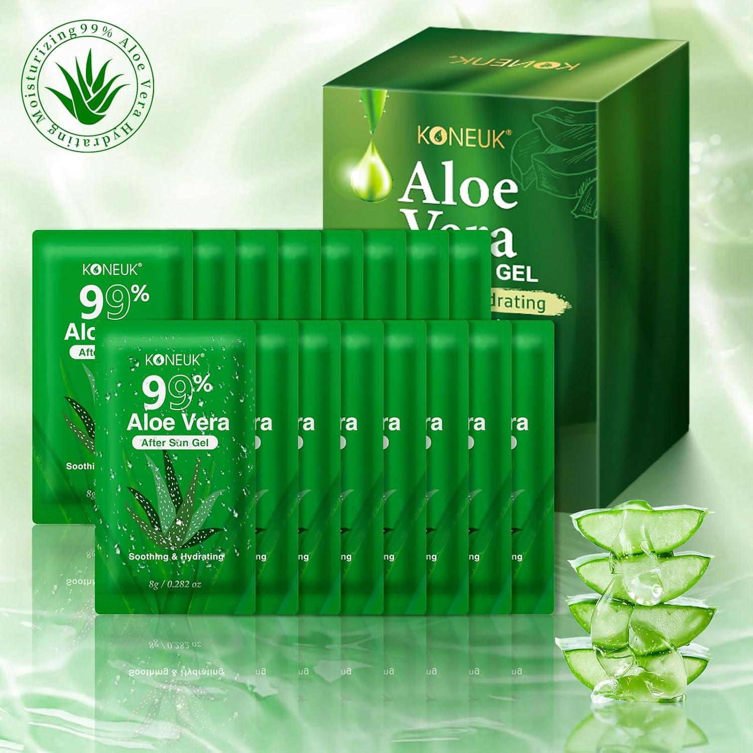 30 Paquetes Gel de Aloe Vera Puro 99% para Piel y Cabello