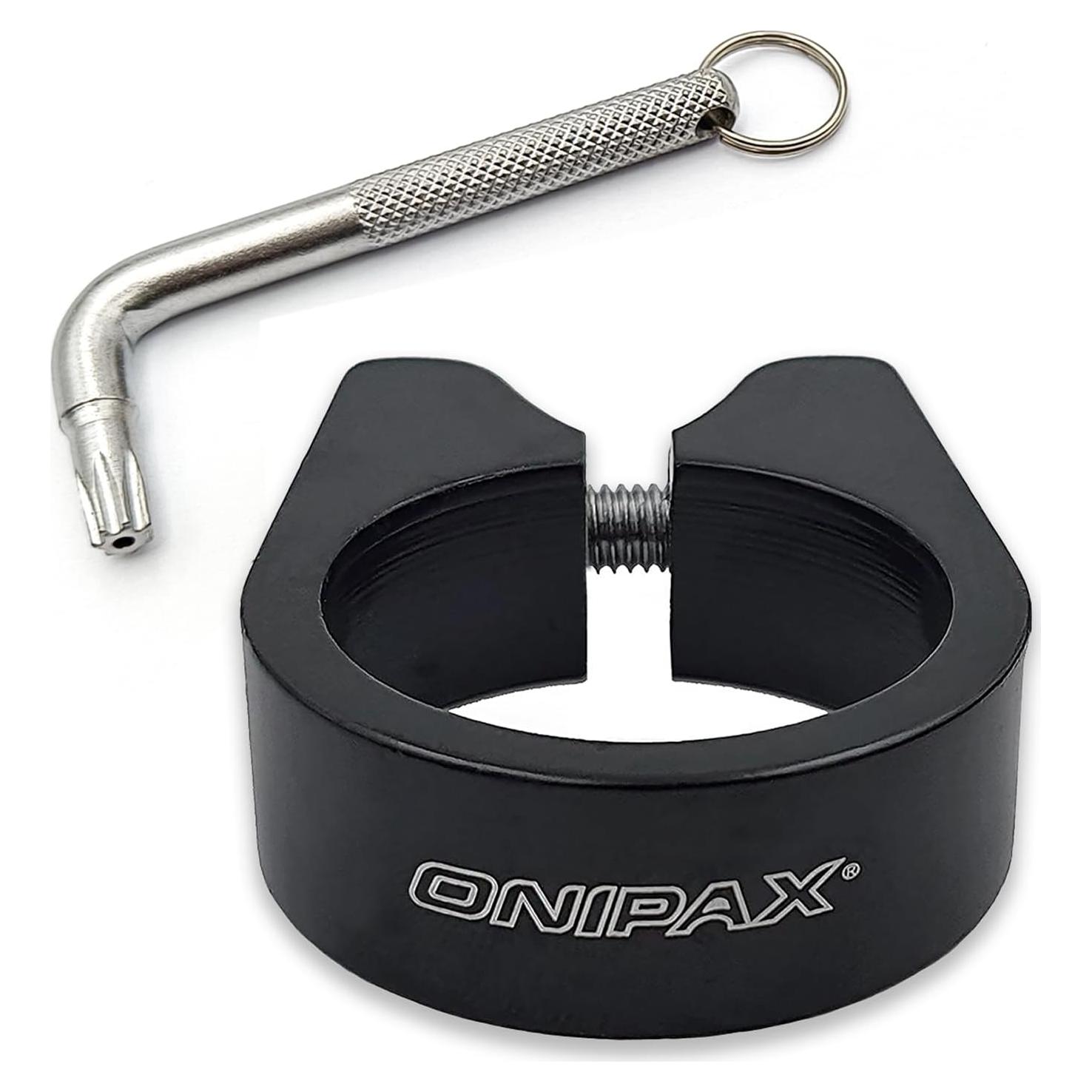 Abrazadera de Poste de Asiento Antirrobo ONIPAX 31.8mm/34.9mm Negro