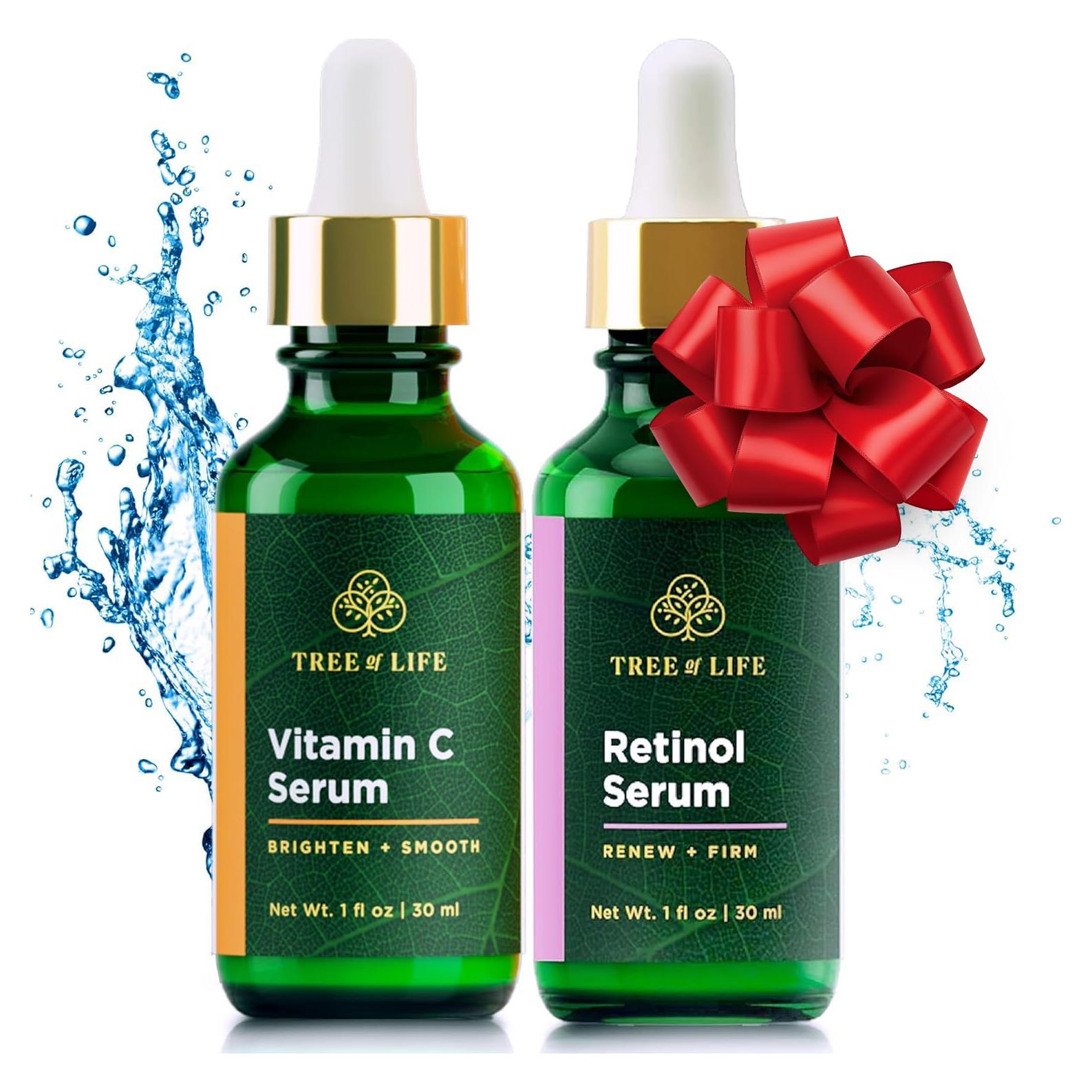 Kit de Cuidado Facial Tree of Life - Sueros Iluminador y Reafirmante