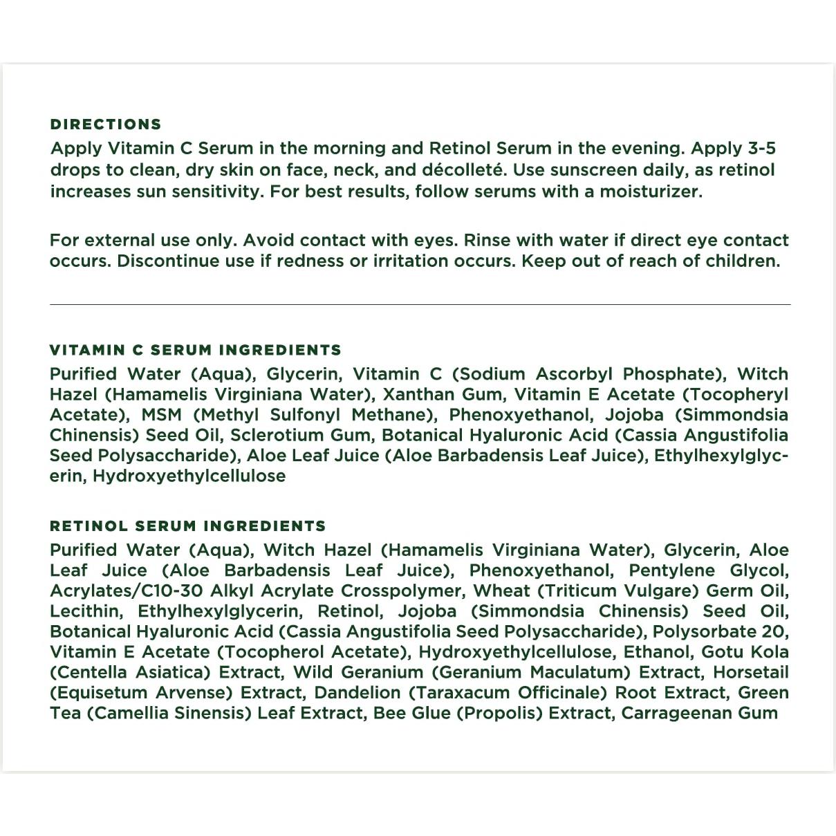 Kit de Cuidado Facial Tree of Life - Sueros Iluminador y Reafirmante