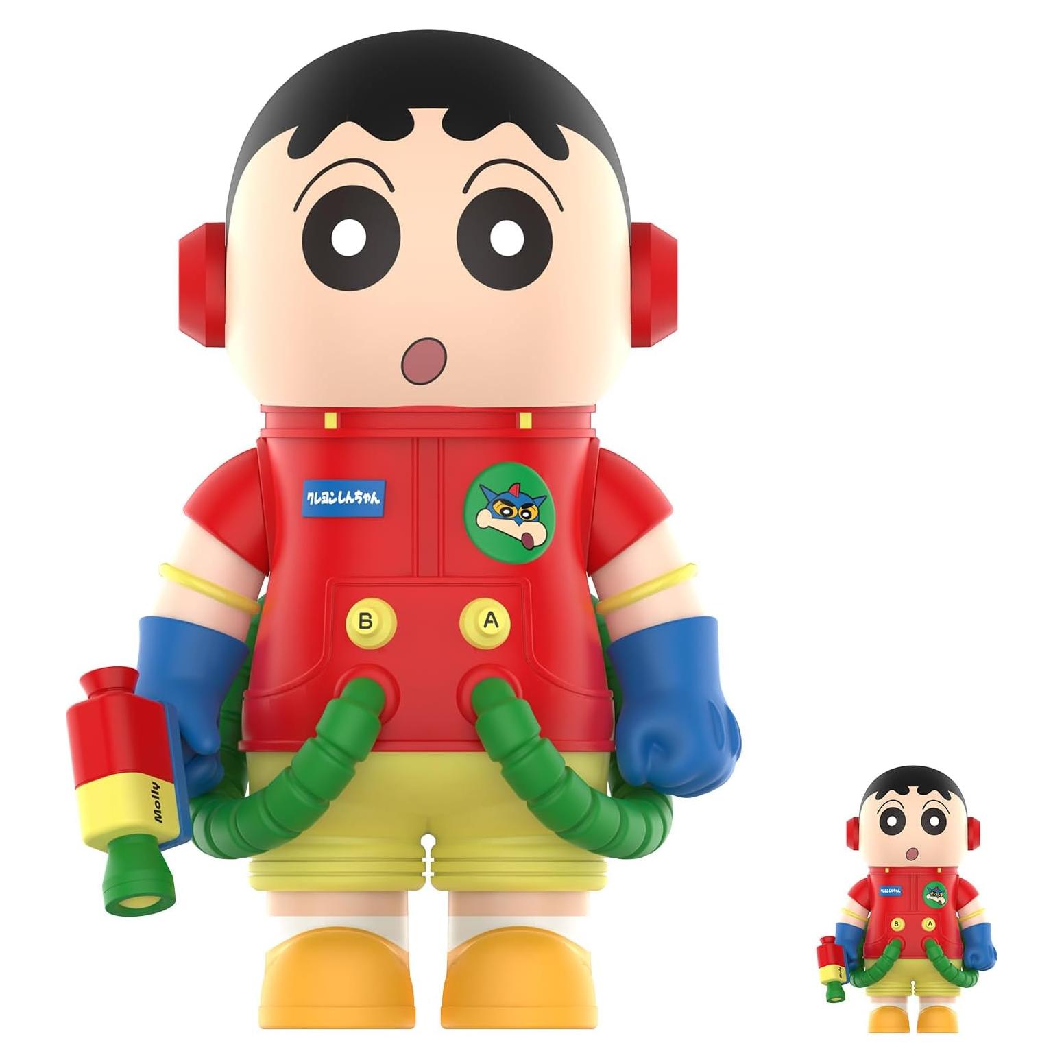 Figuras Crayon Shinchan POP MART MEGA Space Molly 400% y 100%