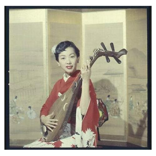 Transparencia Miko Taka Actriz Japonesa Sayonara 5.72x5.72cm