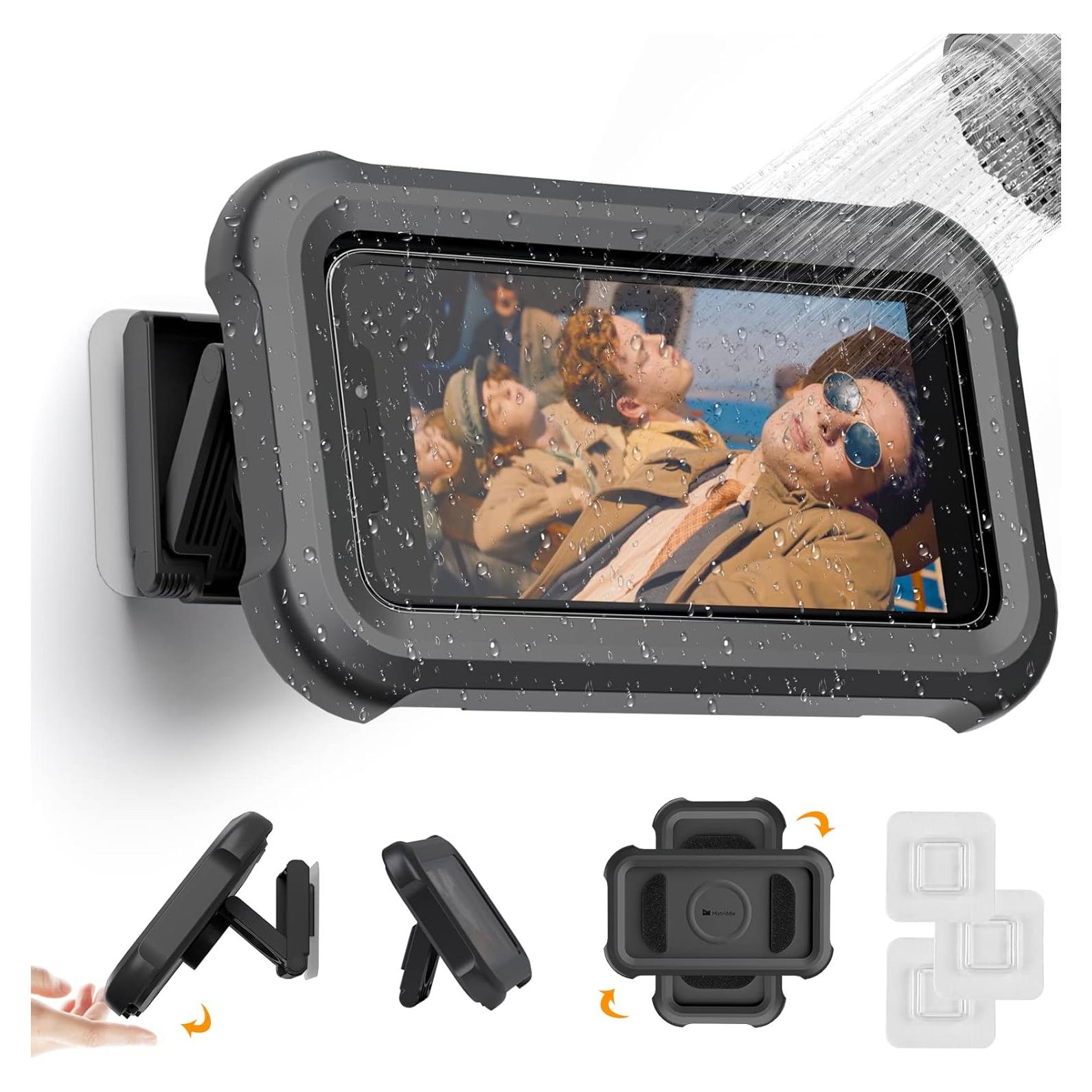 Soporte de Teléfono Impermeable Mistriddle para Ducha 6.8"