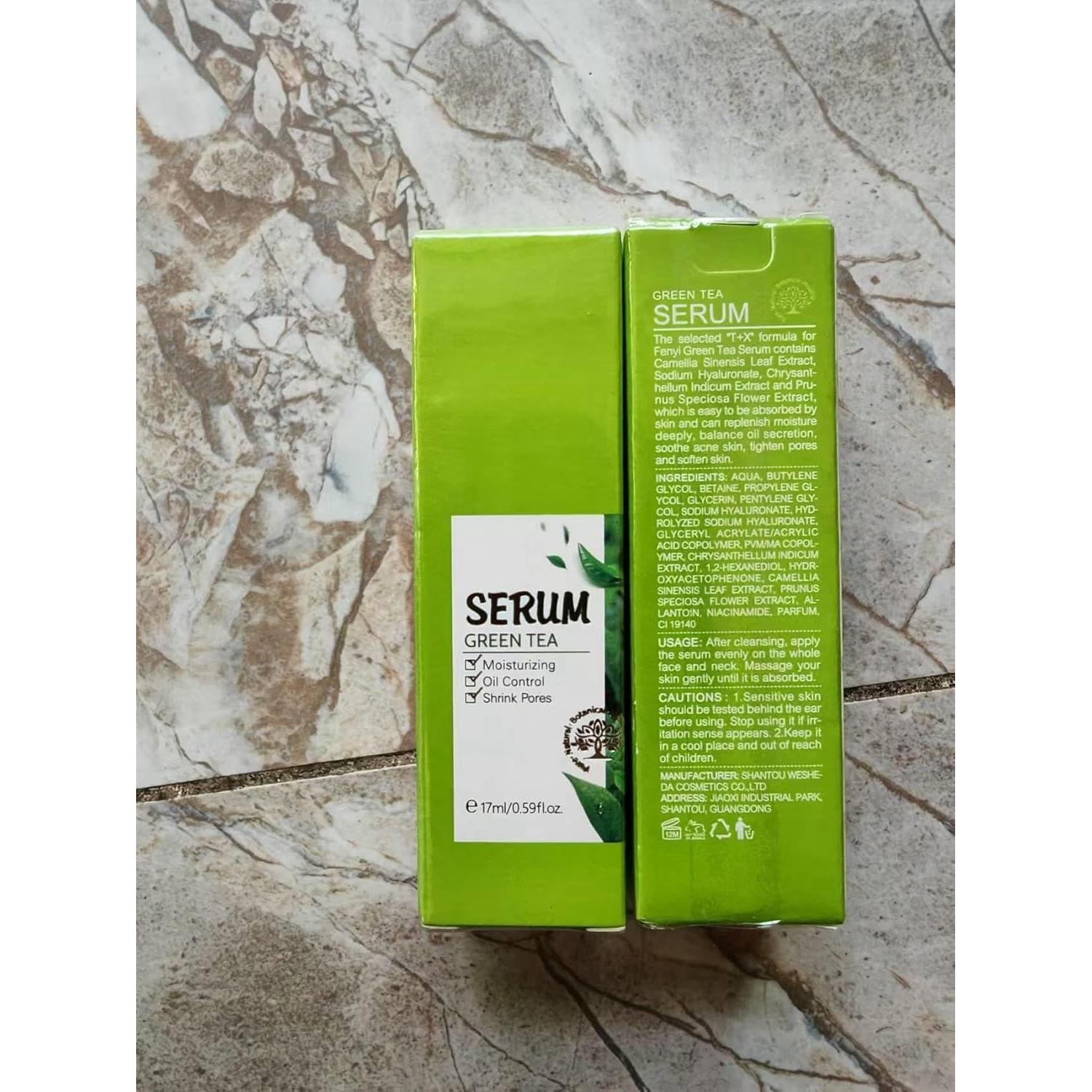 Tónico Facial de Té Verde DTTLYKSYBHJ - Hidratante y Antienvejecimiento 17ml