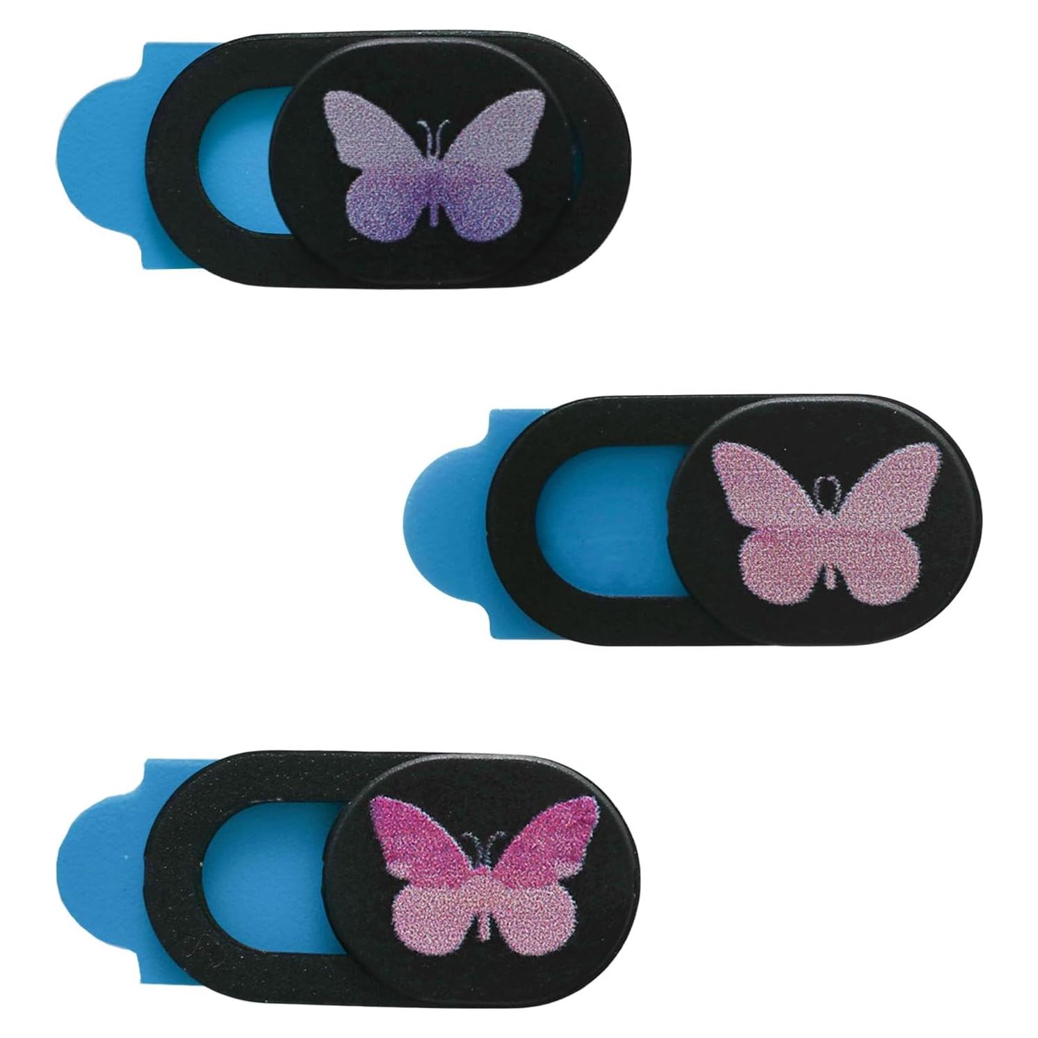 Cubierta de Privacidad Webcam Ultra Delgada Yinluluna 3 Pcs Mariposa