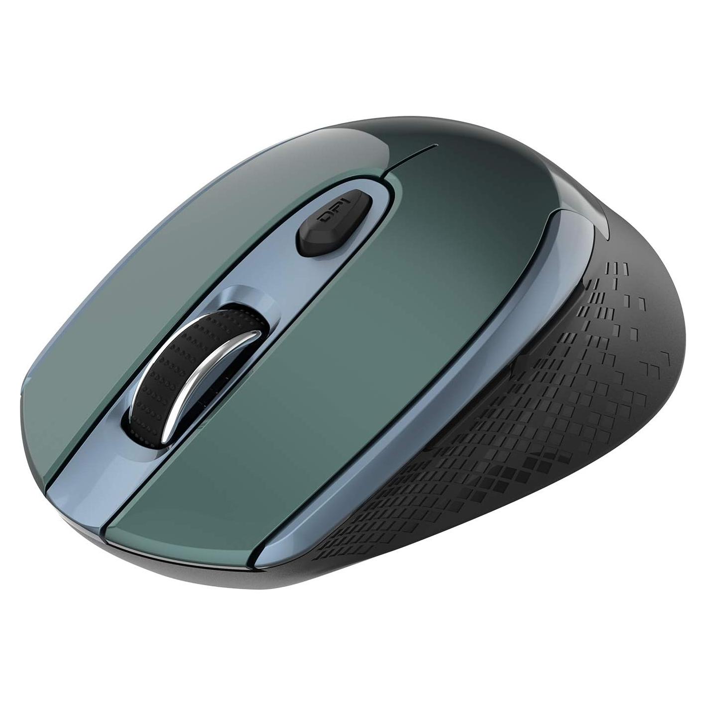 Ratón Ergonómico Inalámbrico Cimetech 2.4G Silencioso Verde