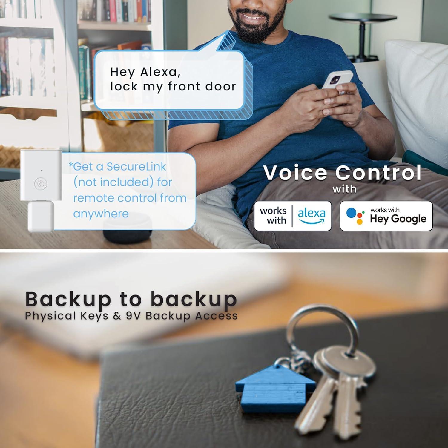 Cerradura Inteligente Lockly PGD7SMB Bluetooth con Teclado