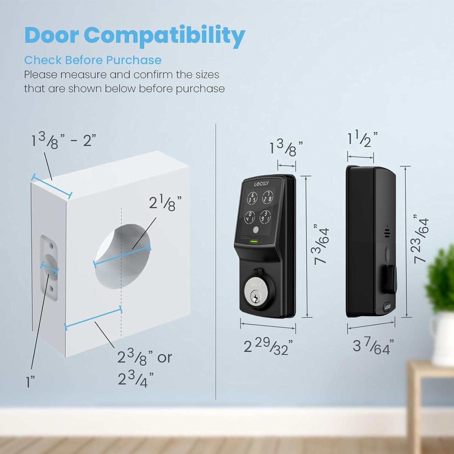 Cerradura Inteligente Lockly PGD7SMB Bluetooth con Teclado