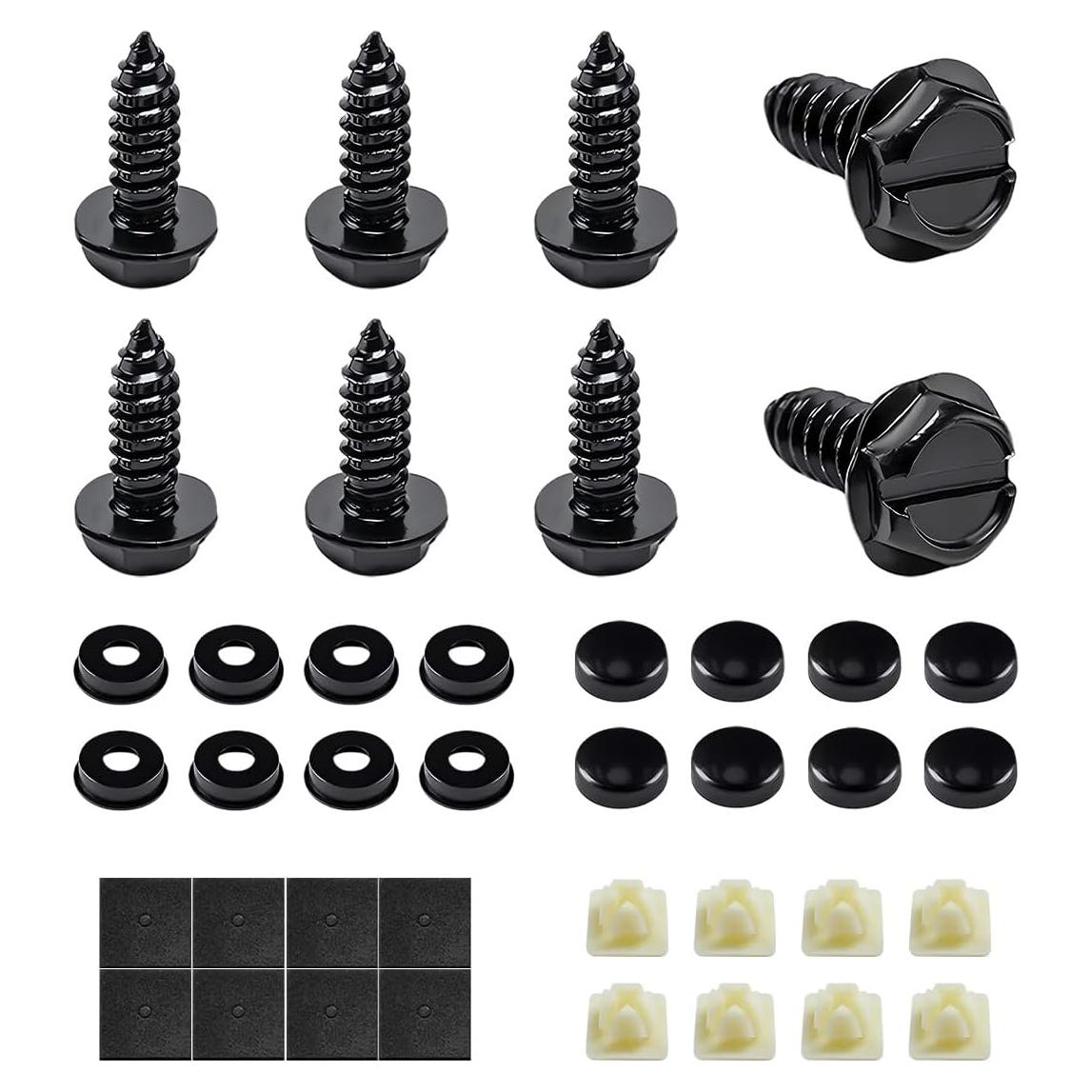 Tornillos Antirrobo para Placas de Matrícula MUQIDA - Acero Inoxidable