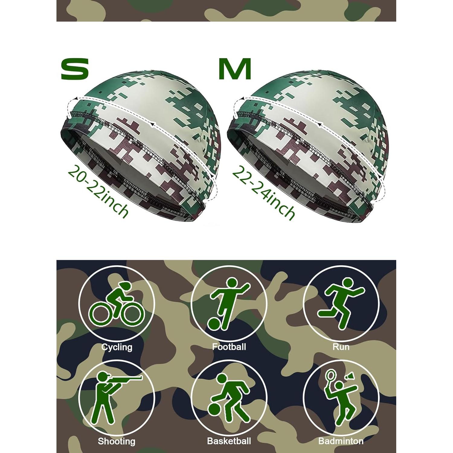 Gorros Refrigerantes SATINIOR 6 Pcs para Casco Absorbente