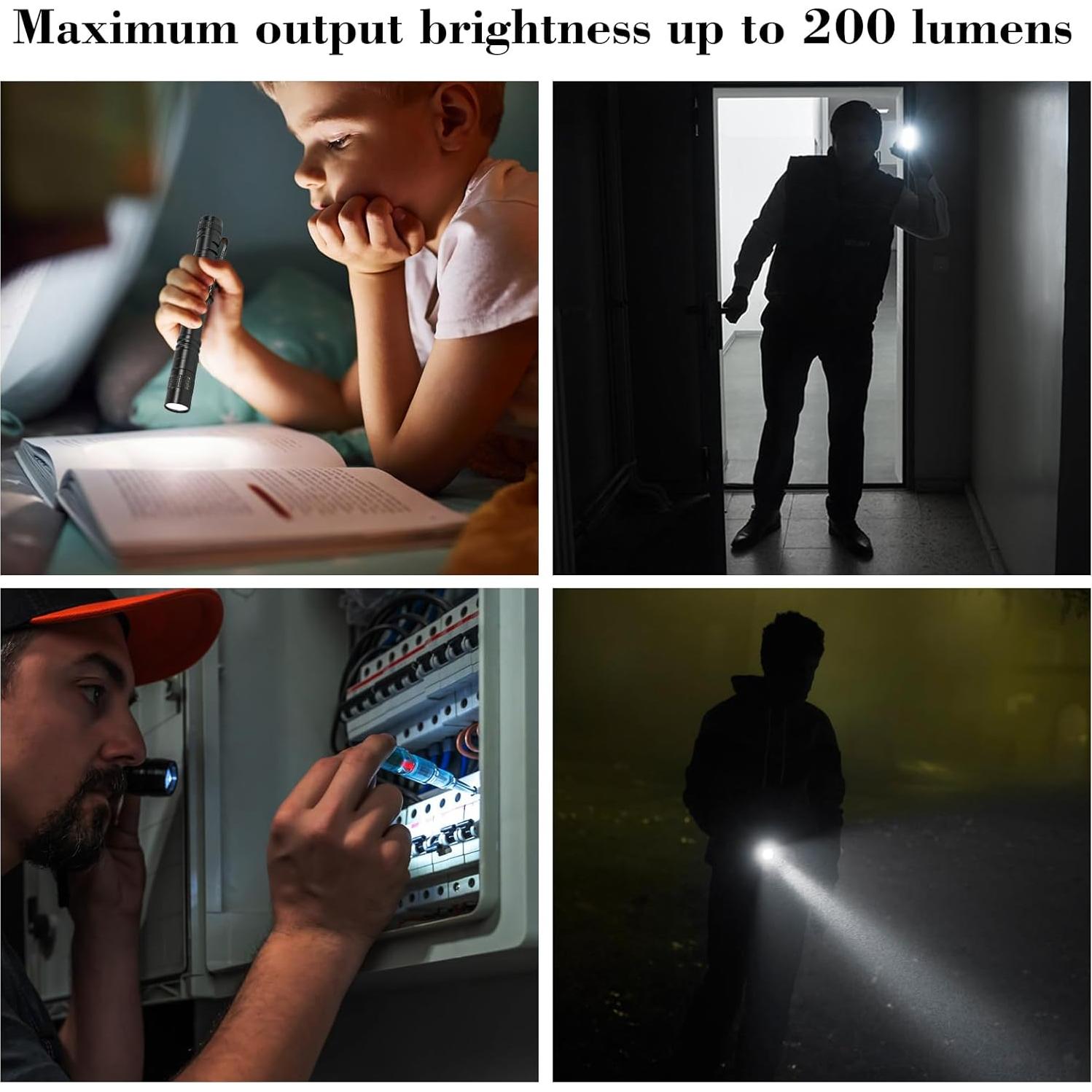 Juego de 5 Linternas LED Bolígrafo Grace Marci 1000 Lúmenes