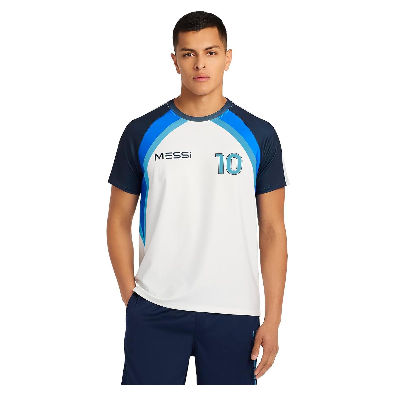 Camiseta de Hombre Messi Heatwave Blanca Estándar