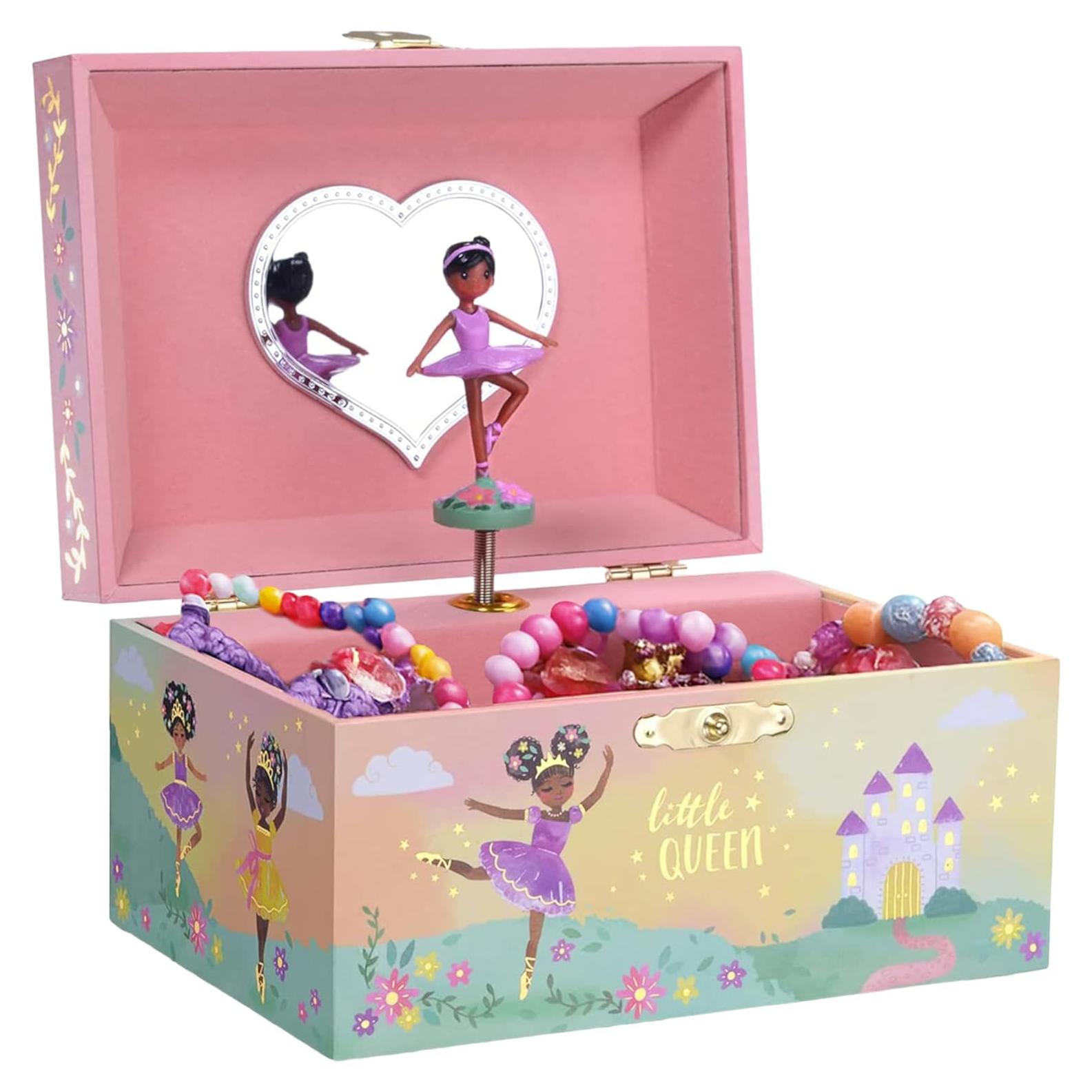 Caja de Joyería Jewelkeeper Bailarina Negra 15.24x12.7 cm