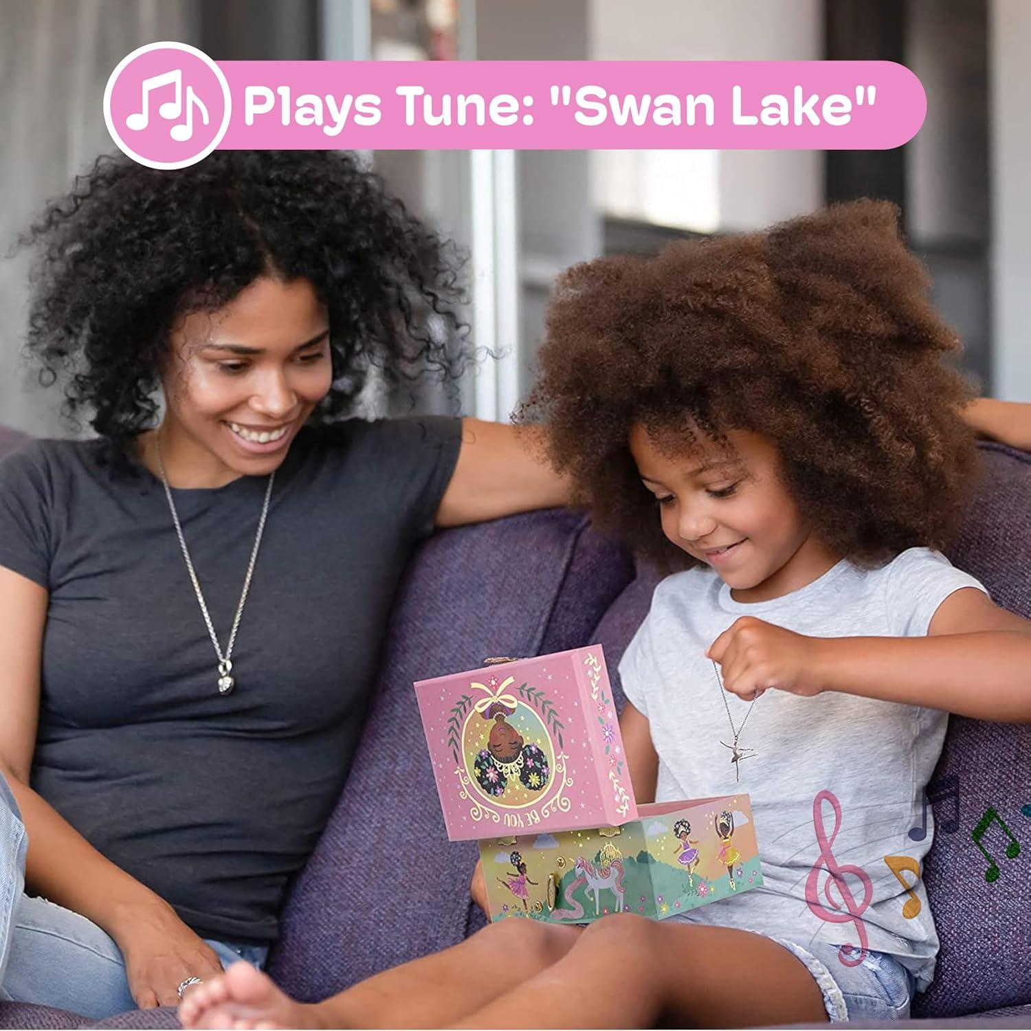 Caja de Joyería Jewelkeeper Bailarina Negra 15.24x12.7 cm