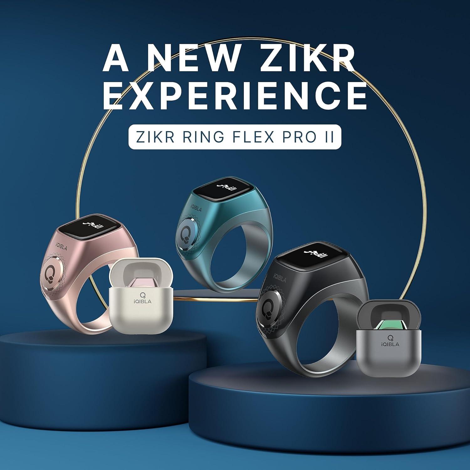 Anillo Zikr Flex Pro - Tasbih Inteligente 3 Tamaños