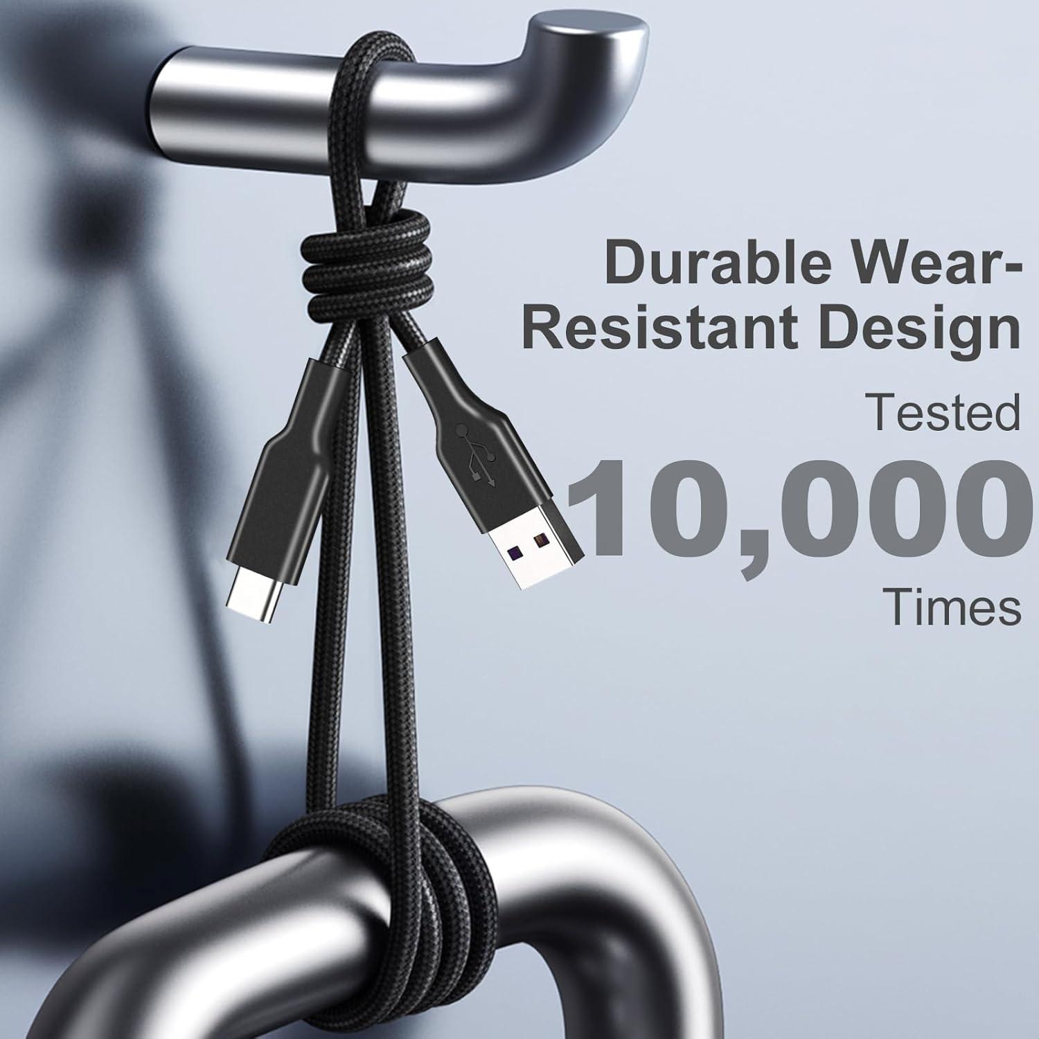 Paquete de 4 Cables de Carga Rápida 60W USB-C Famoby 0.94m