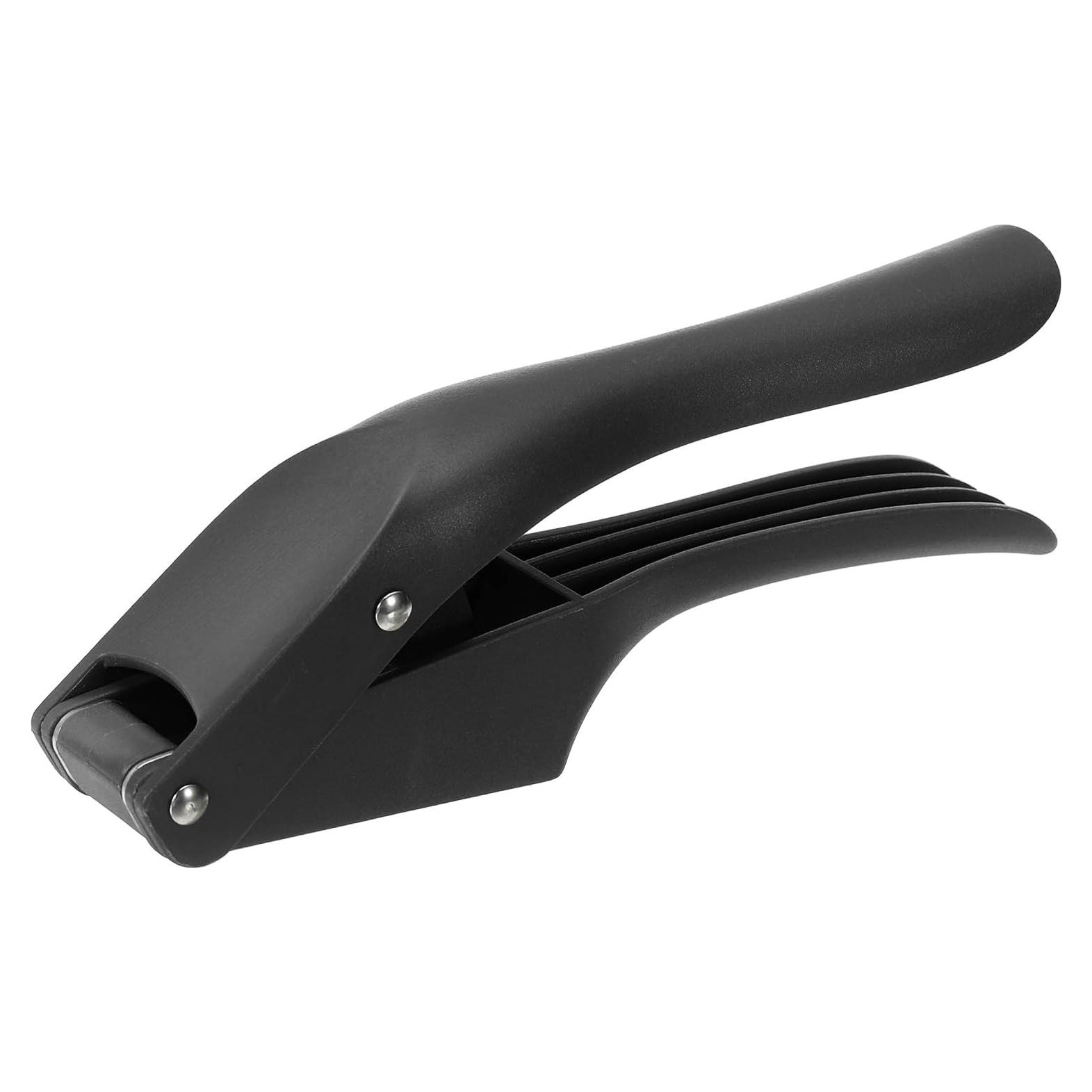 Prensa de Ajo uxcell 19 cm Acero Inoxidable Ergonomica Negra