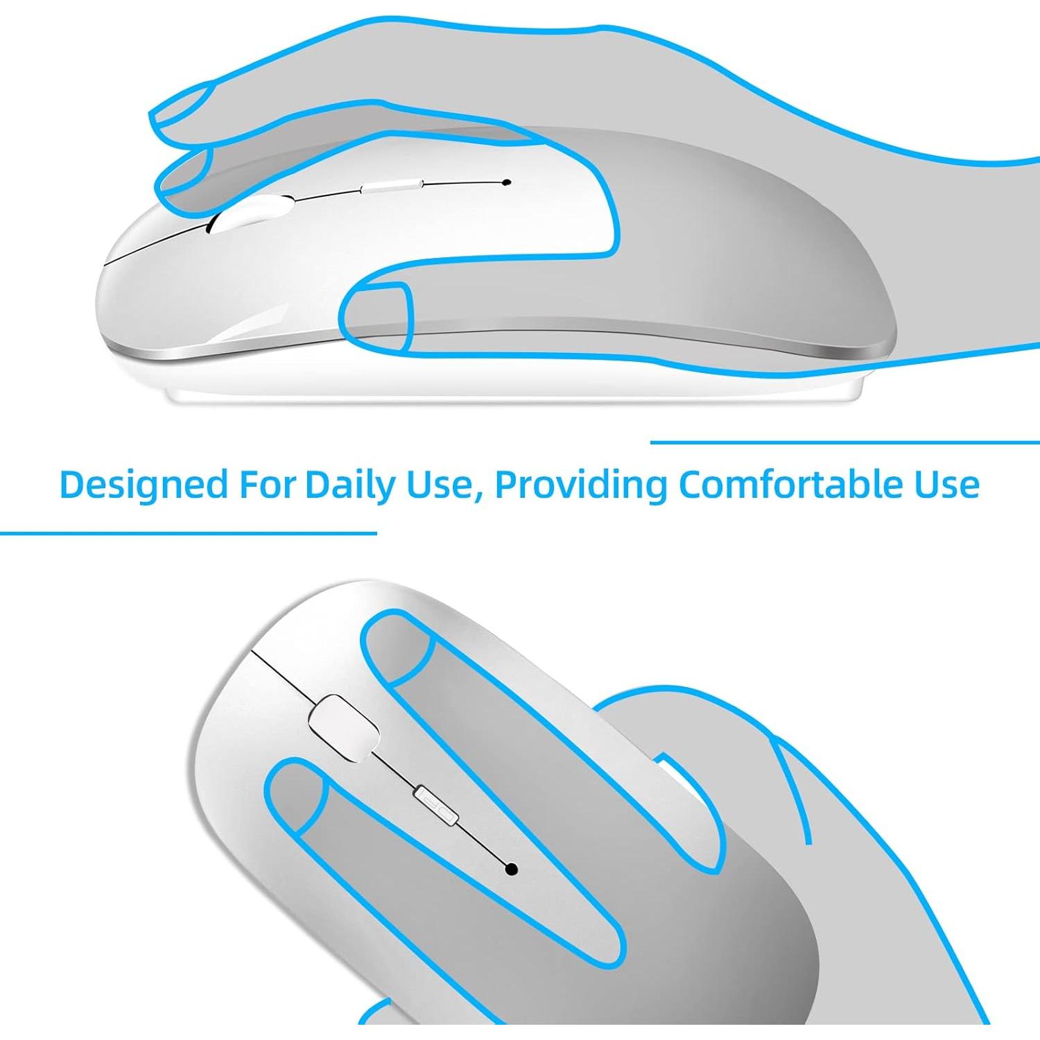 Ratón Inalámbrico Vxeei Doble Modo Bluetooth 5.2 y USB 2.4GHz