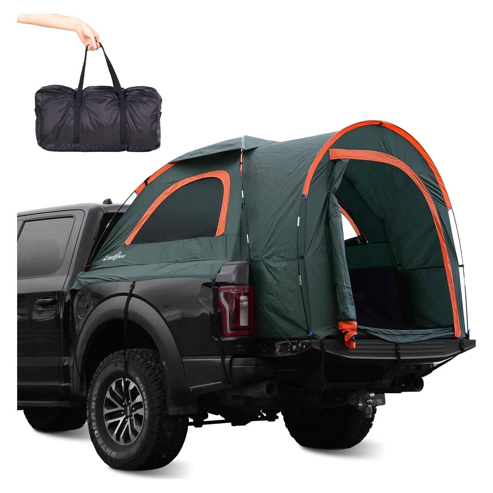 Tienda de Cama LIBERRWAY para Camiones Pickup 5.5-6ft Verde