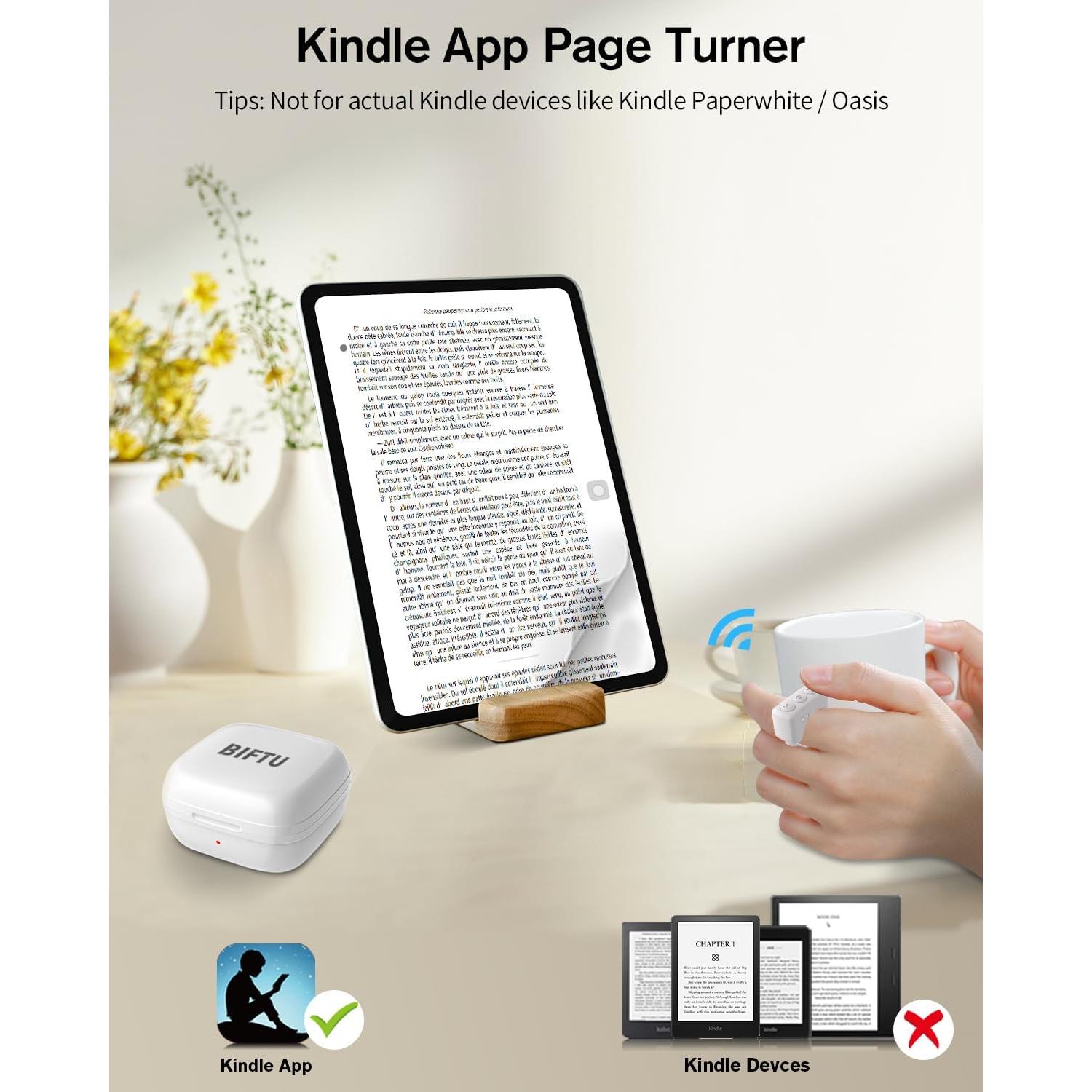 Anillo de Desplazamiento Remoto BIFTU D01 Pro - Control Bluetooth Blanco