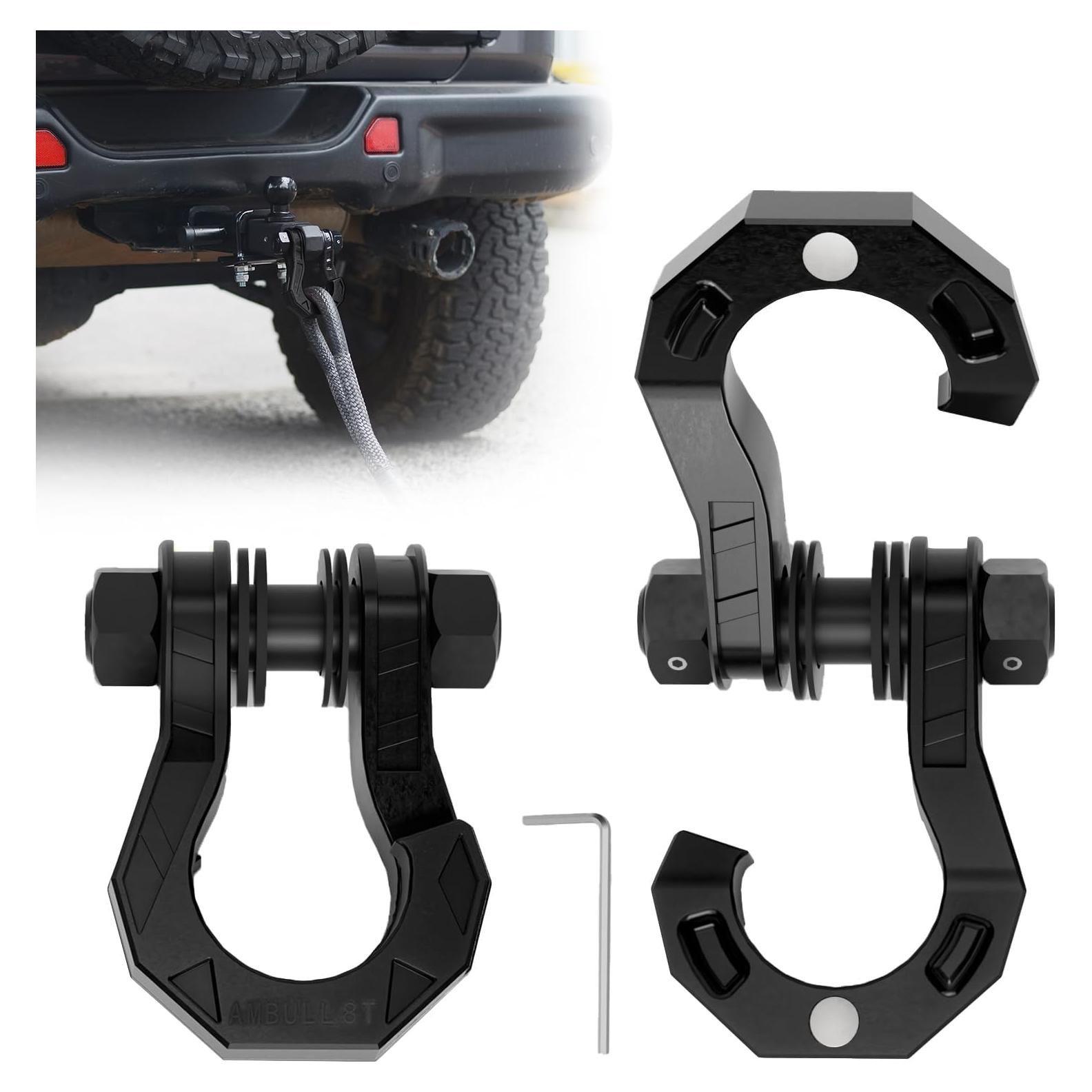 Grilletes D AMBULL 3/4" con Pasador 7/8" 18,144 kg Negro