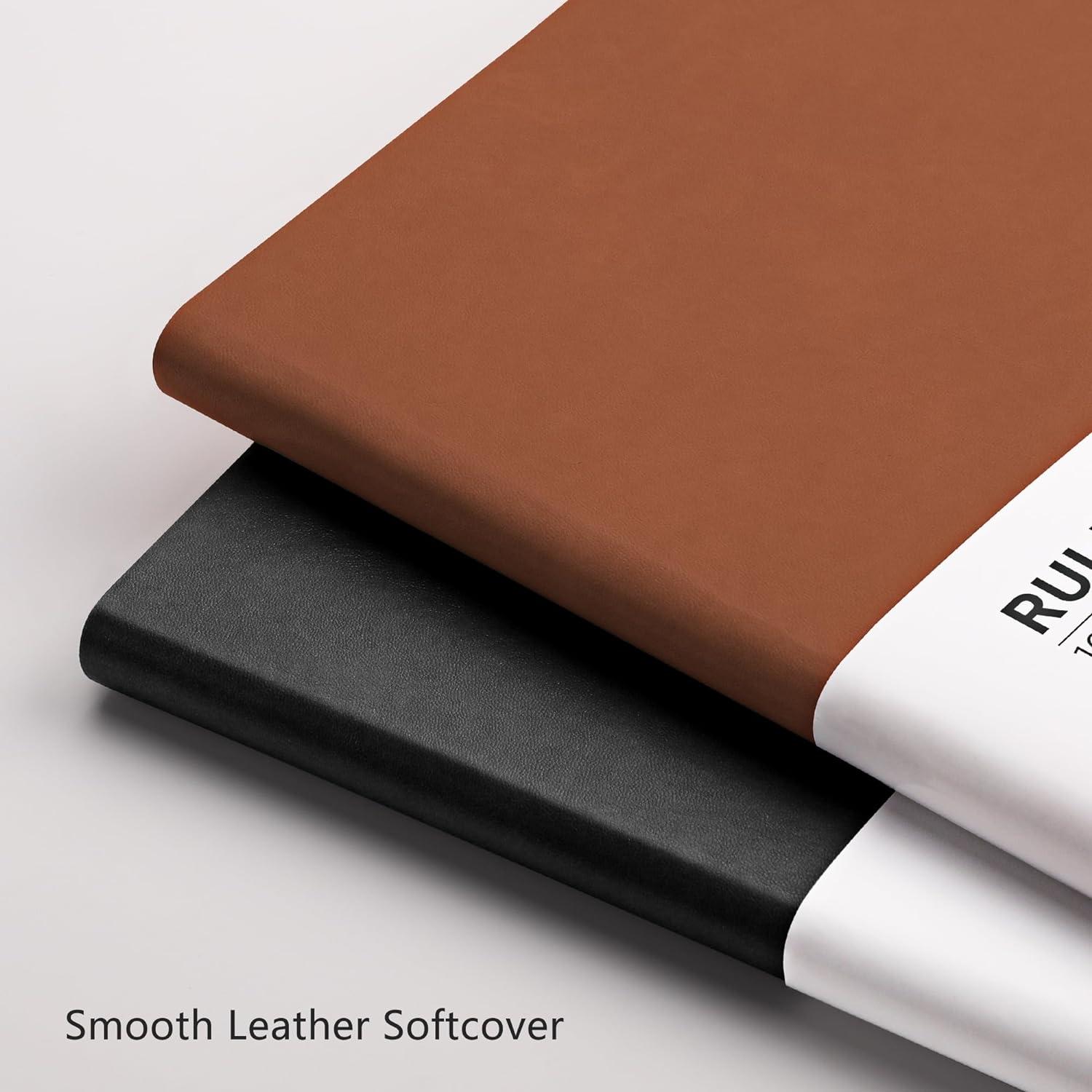 Cuaderno RETTACY B5 Páginas Numeradas 204, Tapa Cuero Suave