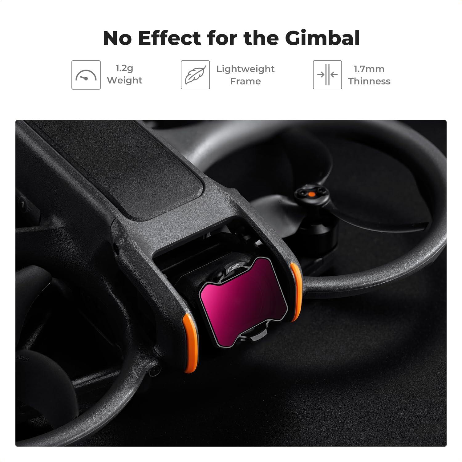 Set de Filtros ND/PL K&F Concept para DJI Avata 2 - 4 Piezas