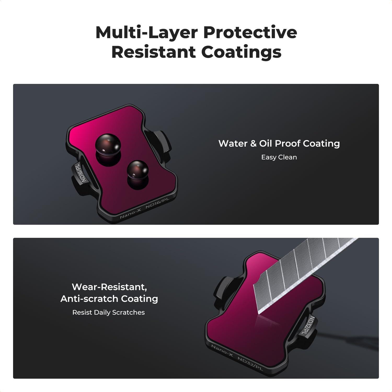 Set de Filtros ND/PL K&F Concept para DJI Avata 2 - 4 Piezas