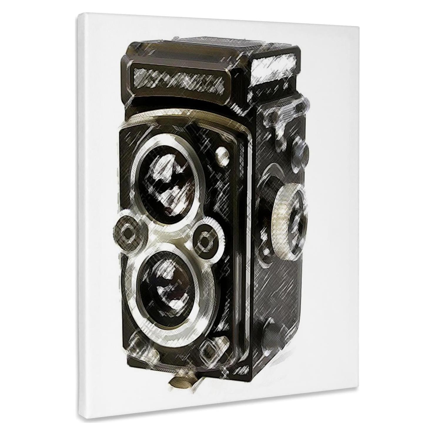 Envoltura de Lienzo 3dRose Cámara Vintage 40.64x50.8 cm