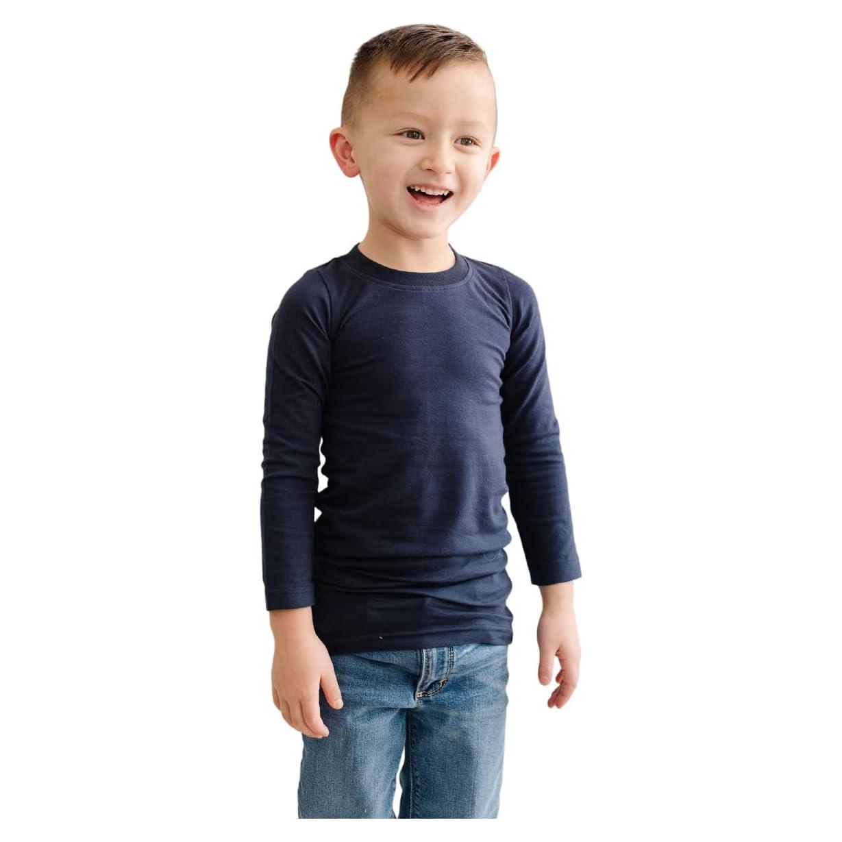 Camiseta de Compresión Sensible para Niños - Azul Marino
