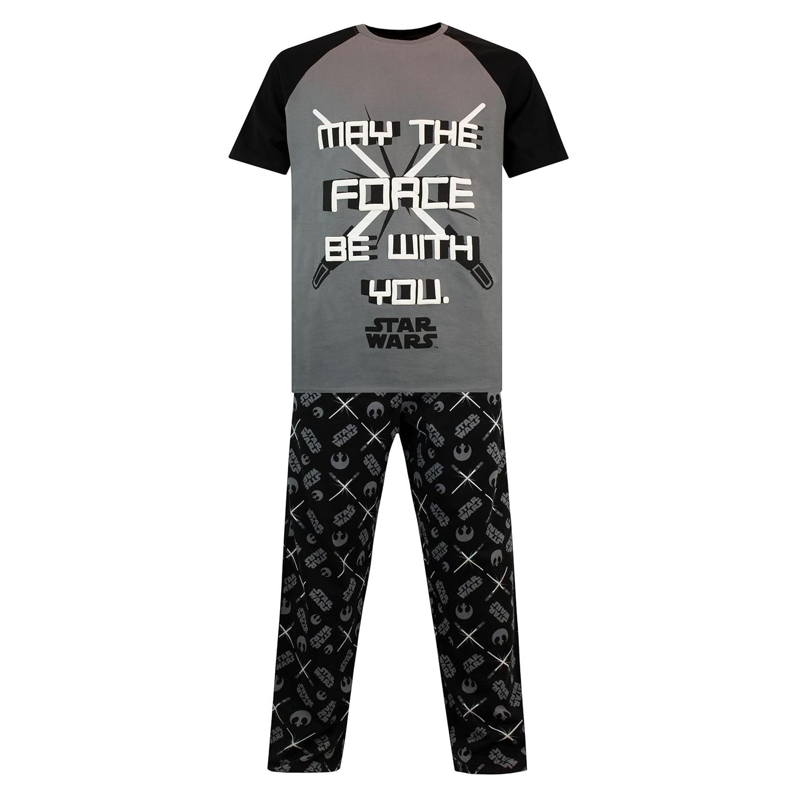 Pijamas para Hombre Star Wars - Sable de Luz - Negro