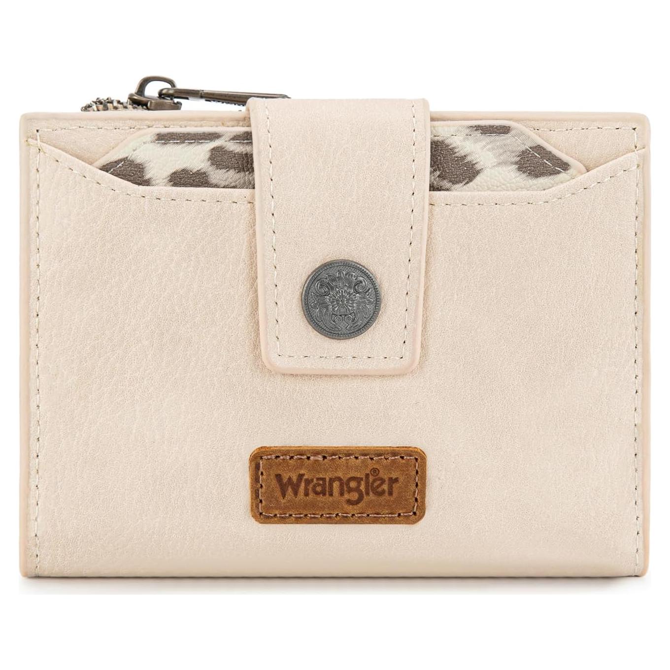Cartera Bifold Montana West con Bloqueo RFID Leopardo