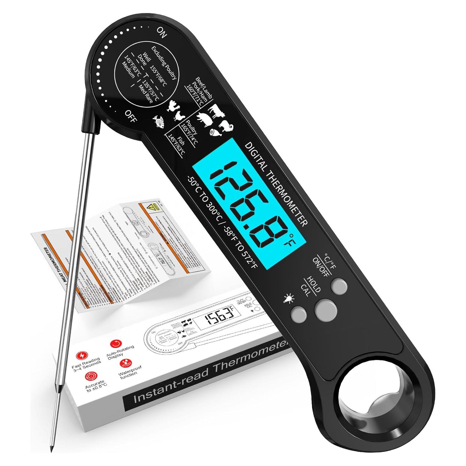 Termómetro Digital de Carne HIODS DT-168 con Retroiluminación