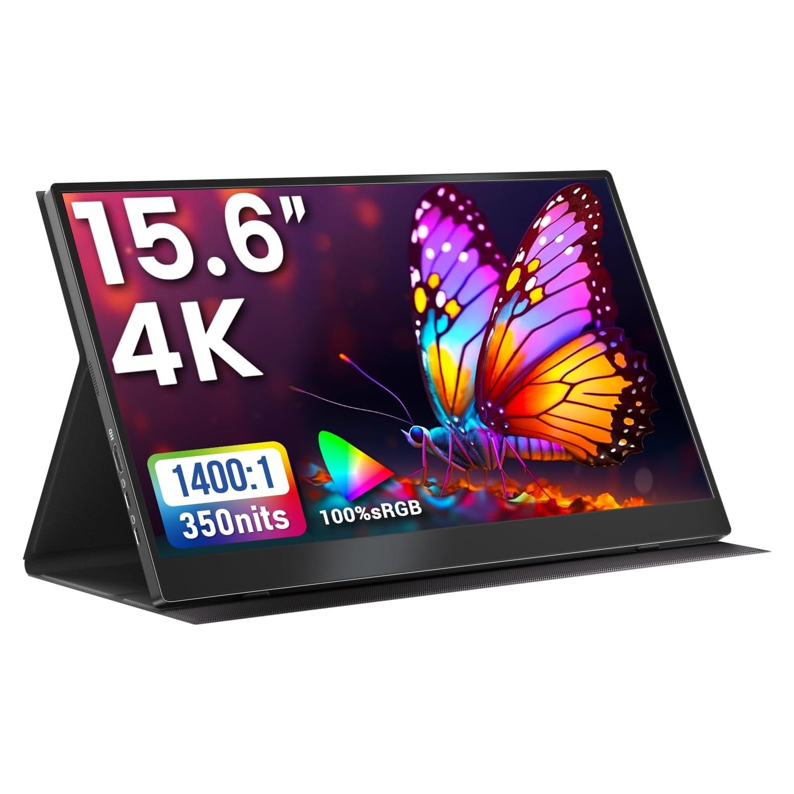 Monitor Portátil 15.6" 4K UHD Upperizon con Funda y Altavoces