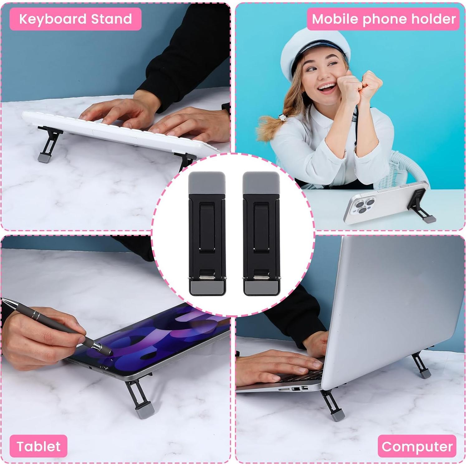 Soporte de Teclado Plegable XLIUAX Negro 3 Niveles Ajustables