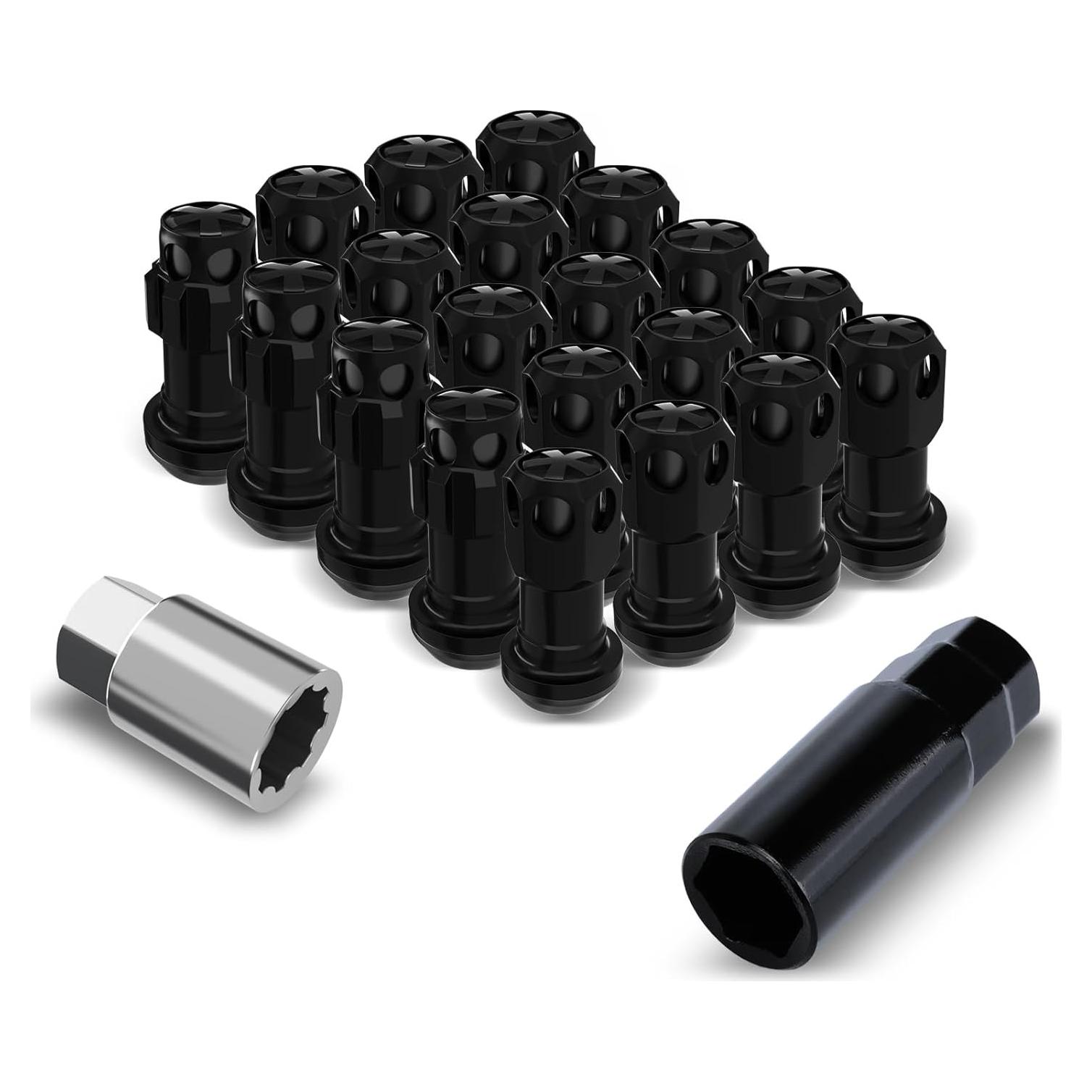 Tuercas de Rueda YIIQIEO M12x1.5 16 PCS Hexagonales Antirrobo